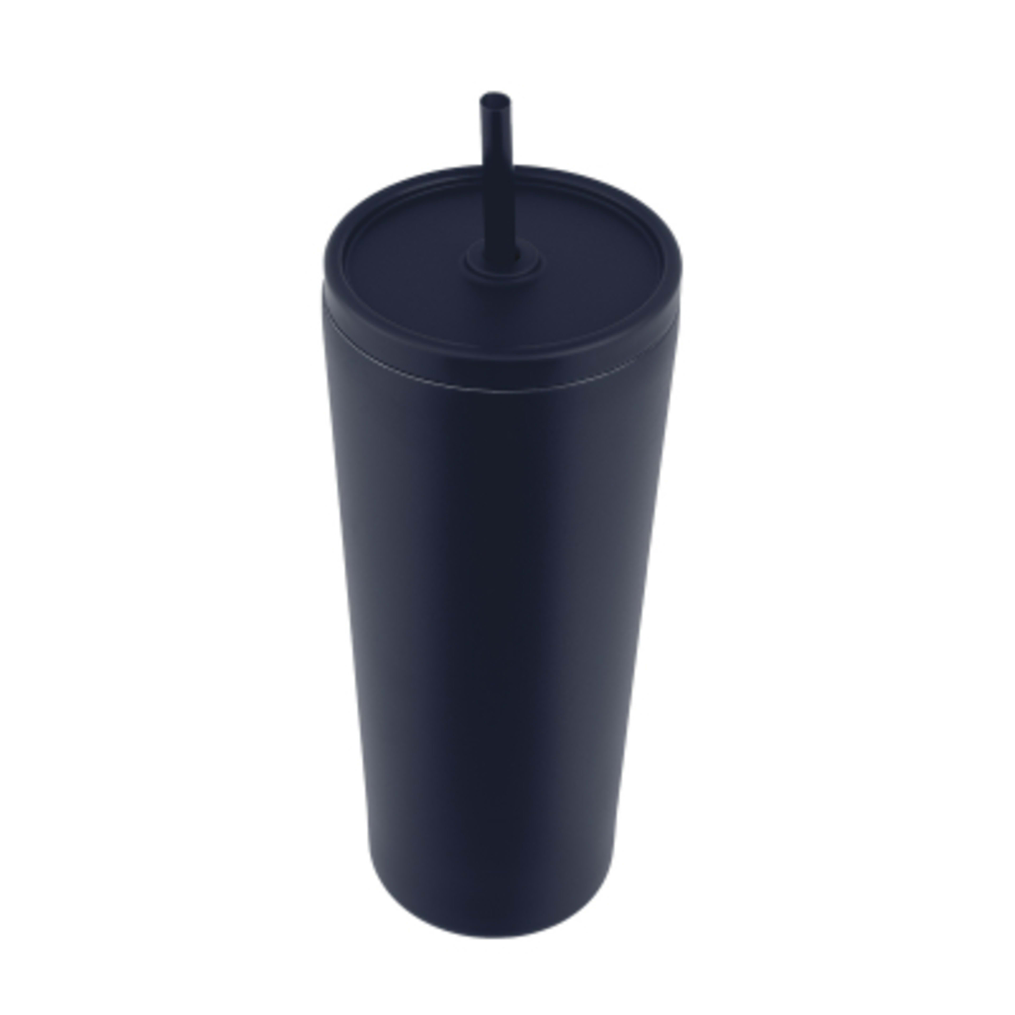 Insulated Tumbler Recycled Stainless Steel - 24 oz - Navy - Angle - product view 9