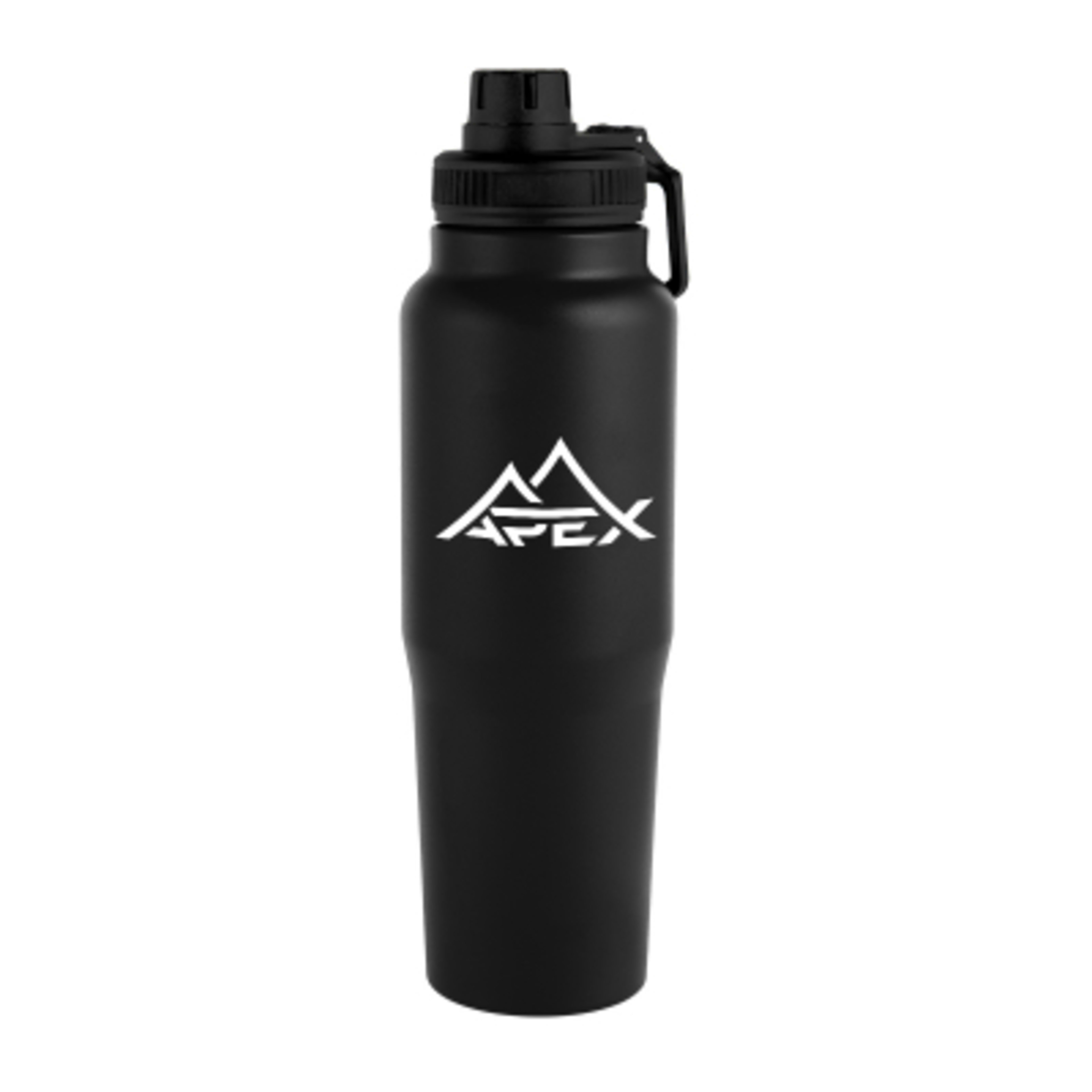 Insulated Water Bottle Recycled Steel - 30 oz - Black - Silkscreen - product view 1