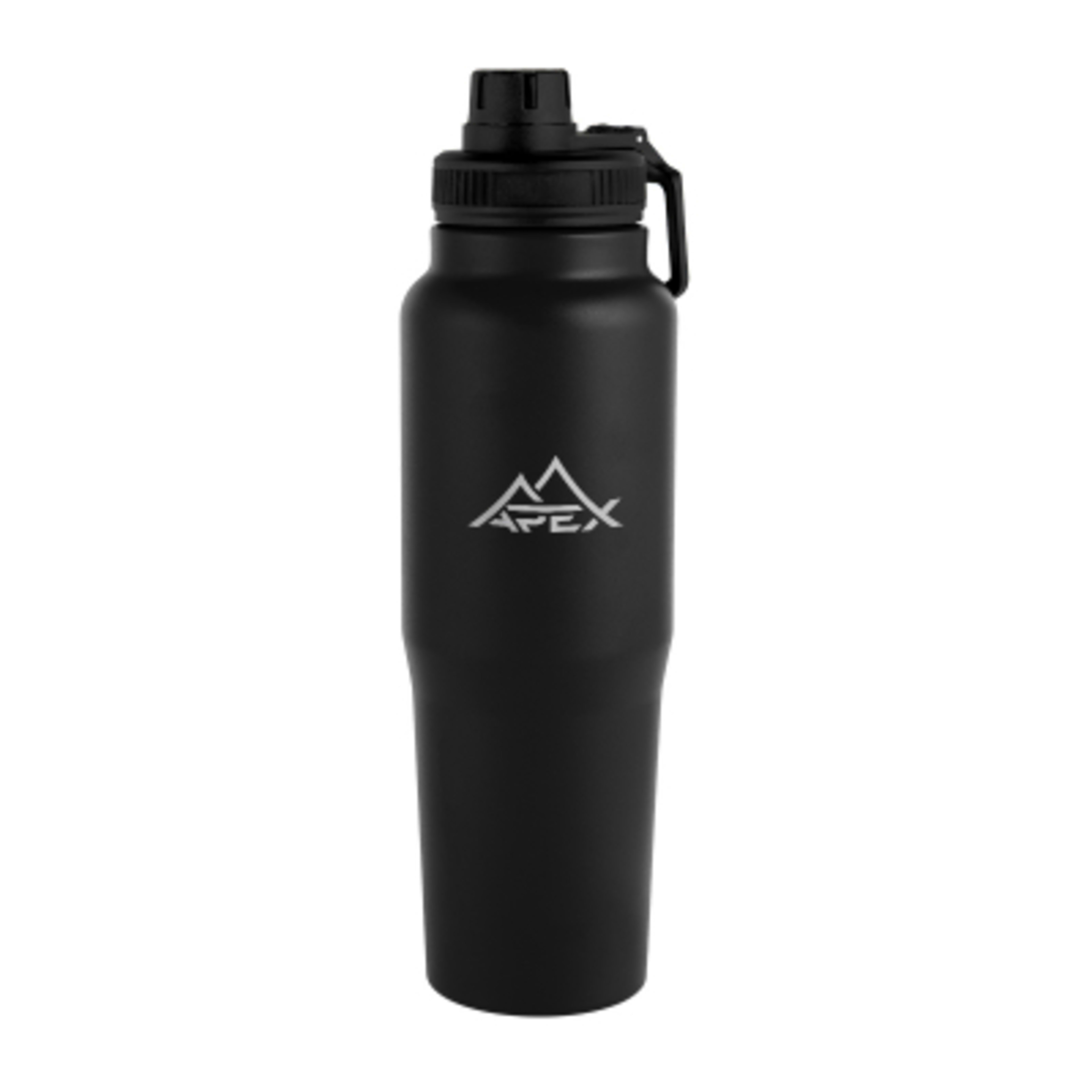 Insulated Water Bottle Recycled Steel - 30 oz - Black - Laser - product view 2