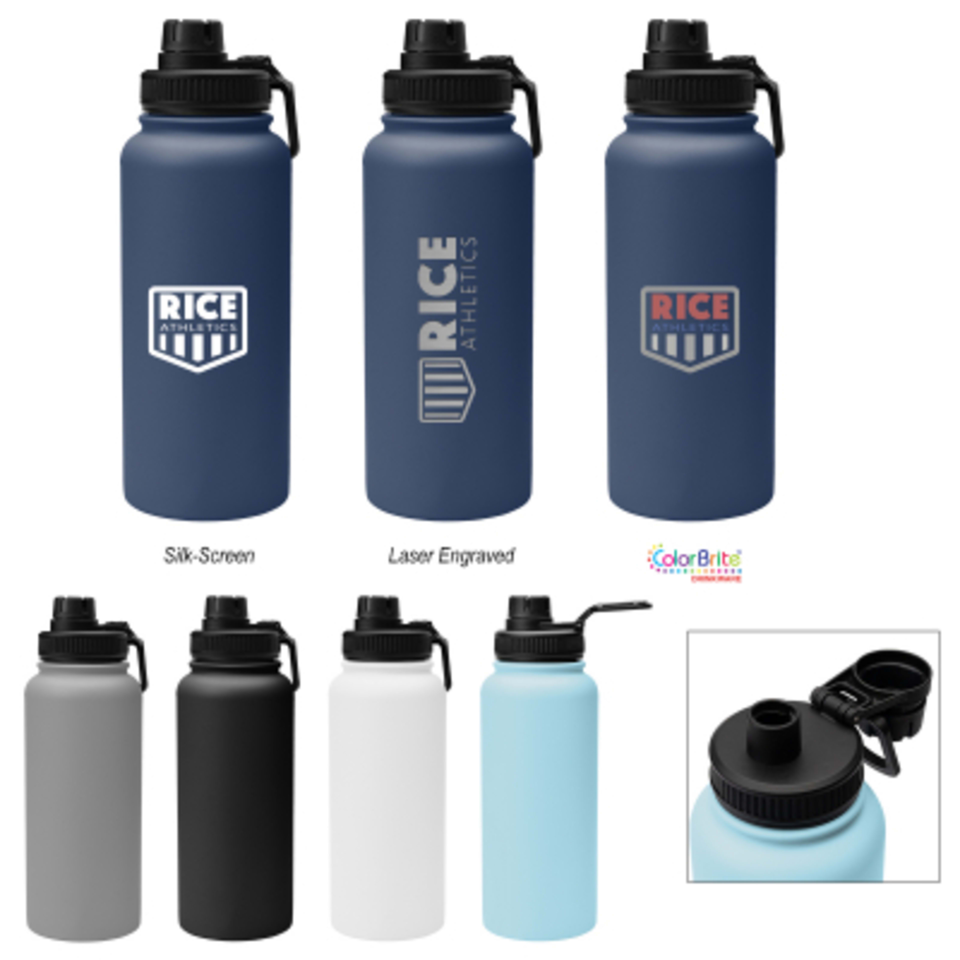 Insulated Water Bottle Recycled Steel - 32 oz - Group Shot - product view 4
