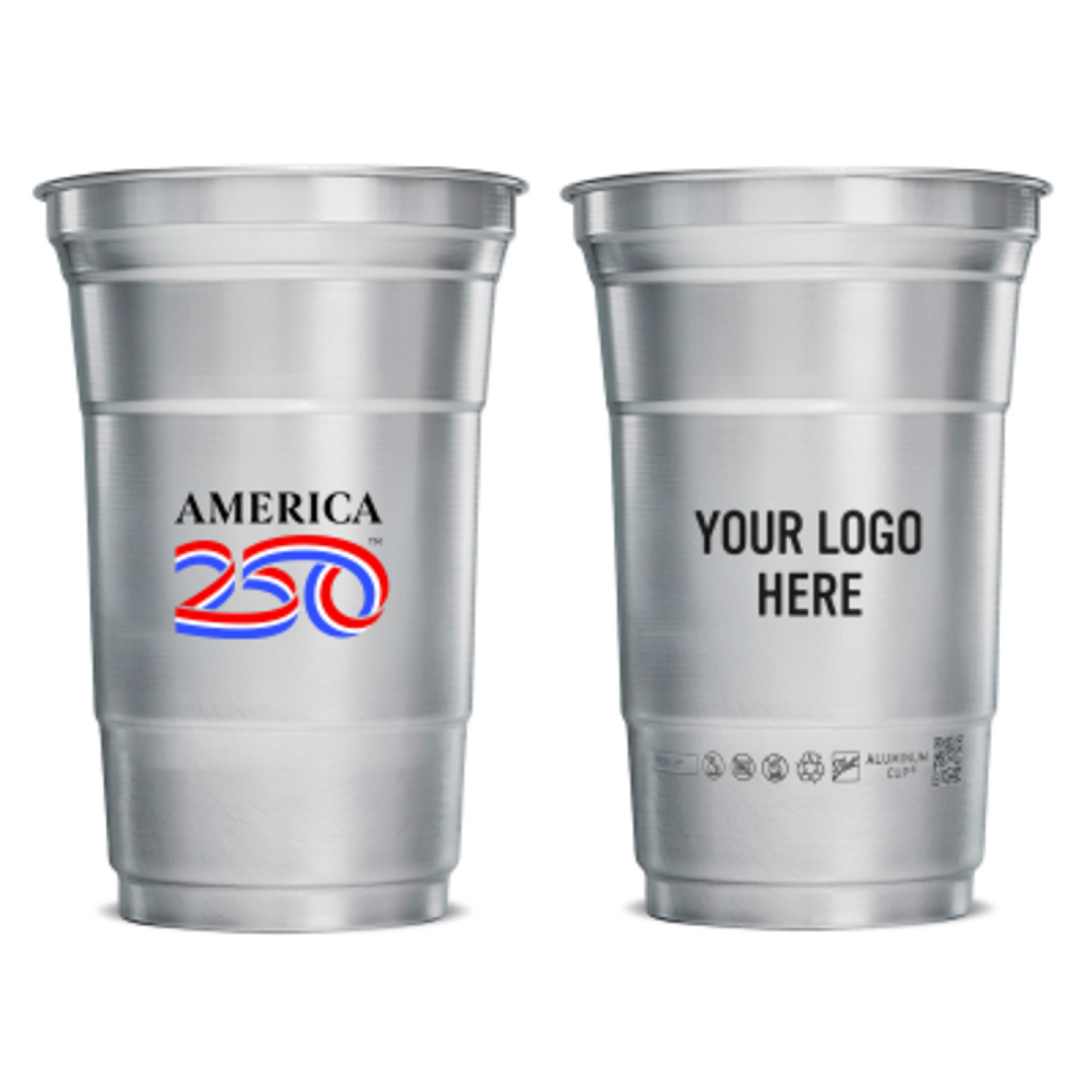 Aluminum Cup Recycled Interactive QR - 20 oz - Group Shot