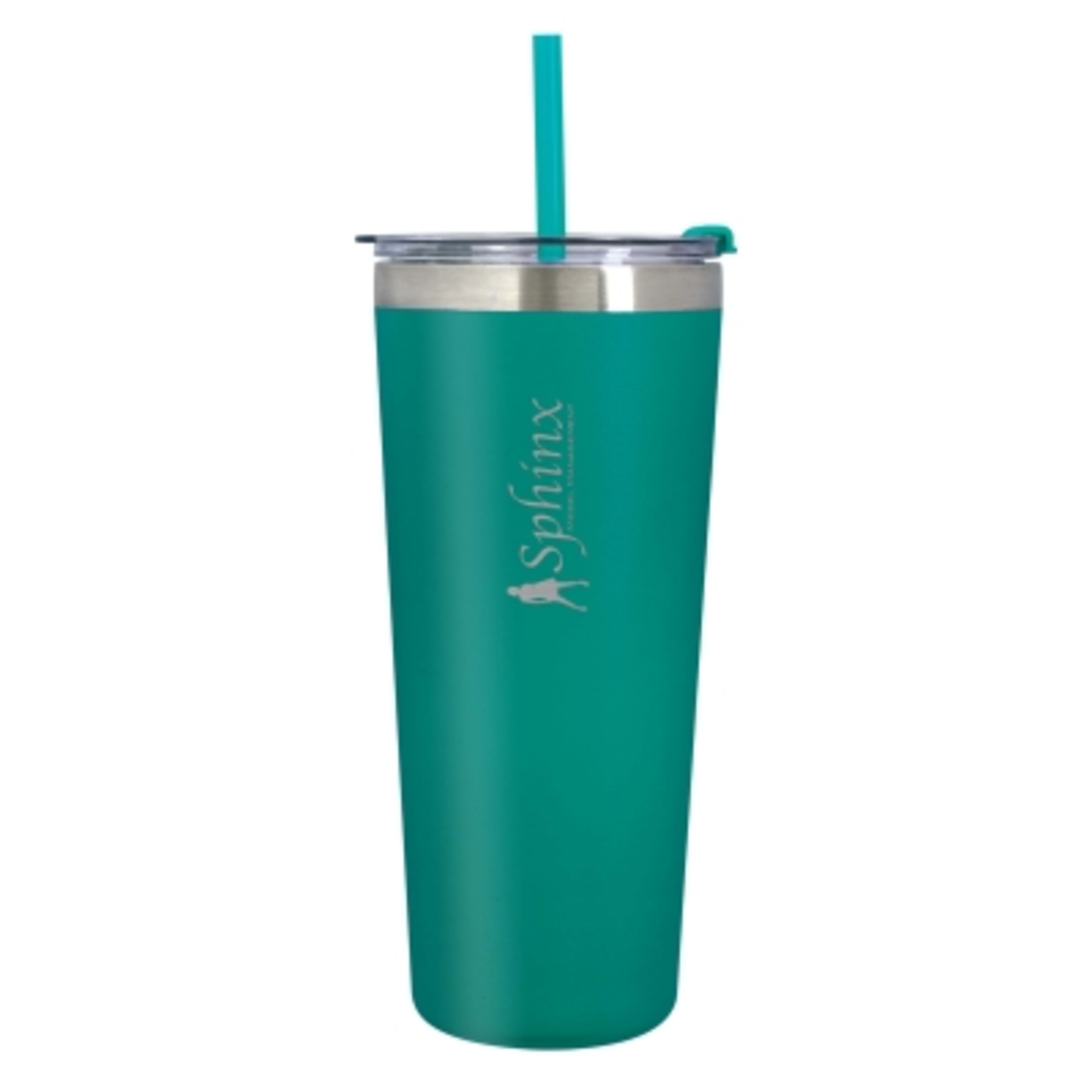 Colma Insulated Stainless Steel Tumbler - 24 oz - Teal - Laser - product view 13