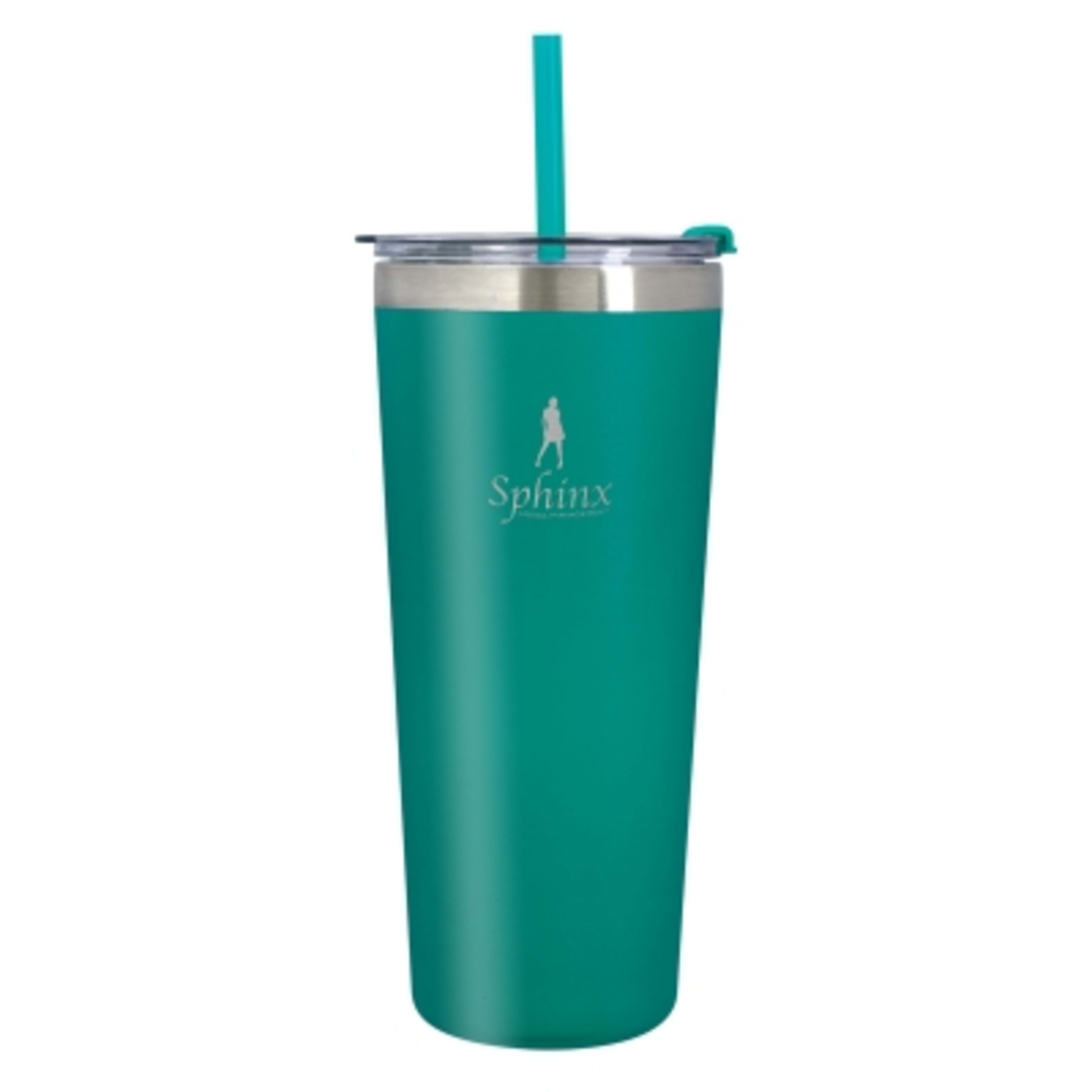 Colma Insulated Stainless Steel Tumbler - 24 oz - Teal - Horizontal Laser - product view 14