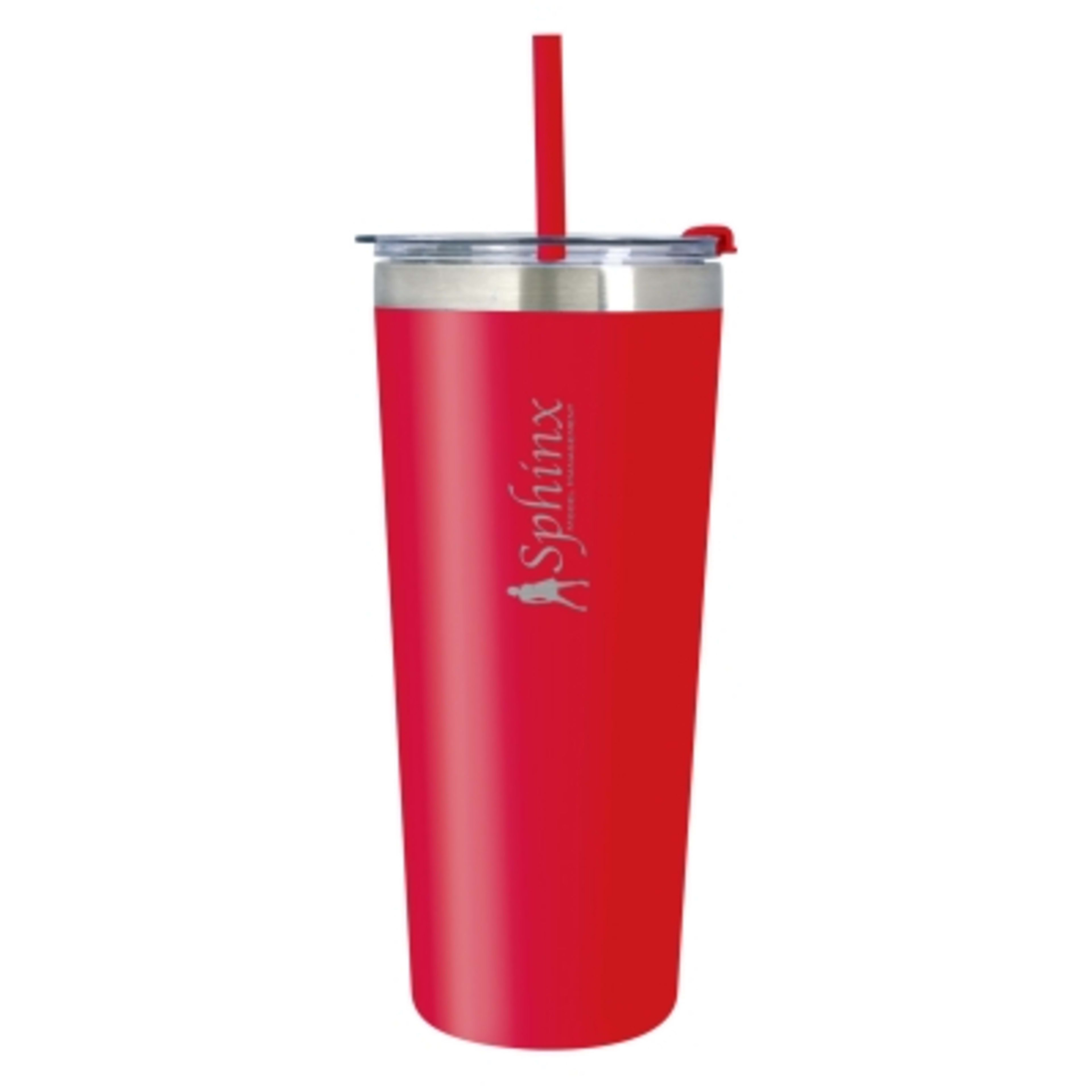 Colma Insulated Stainless Steel Tumbler - 24 oz - Red - Laser - product view 17