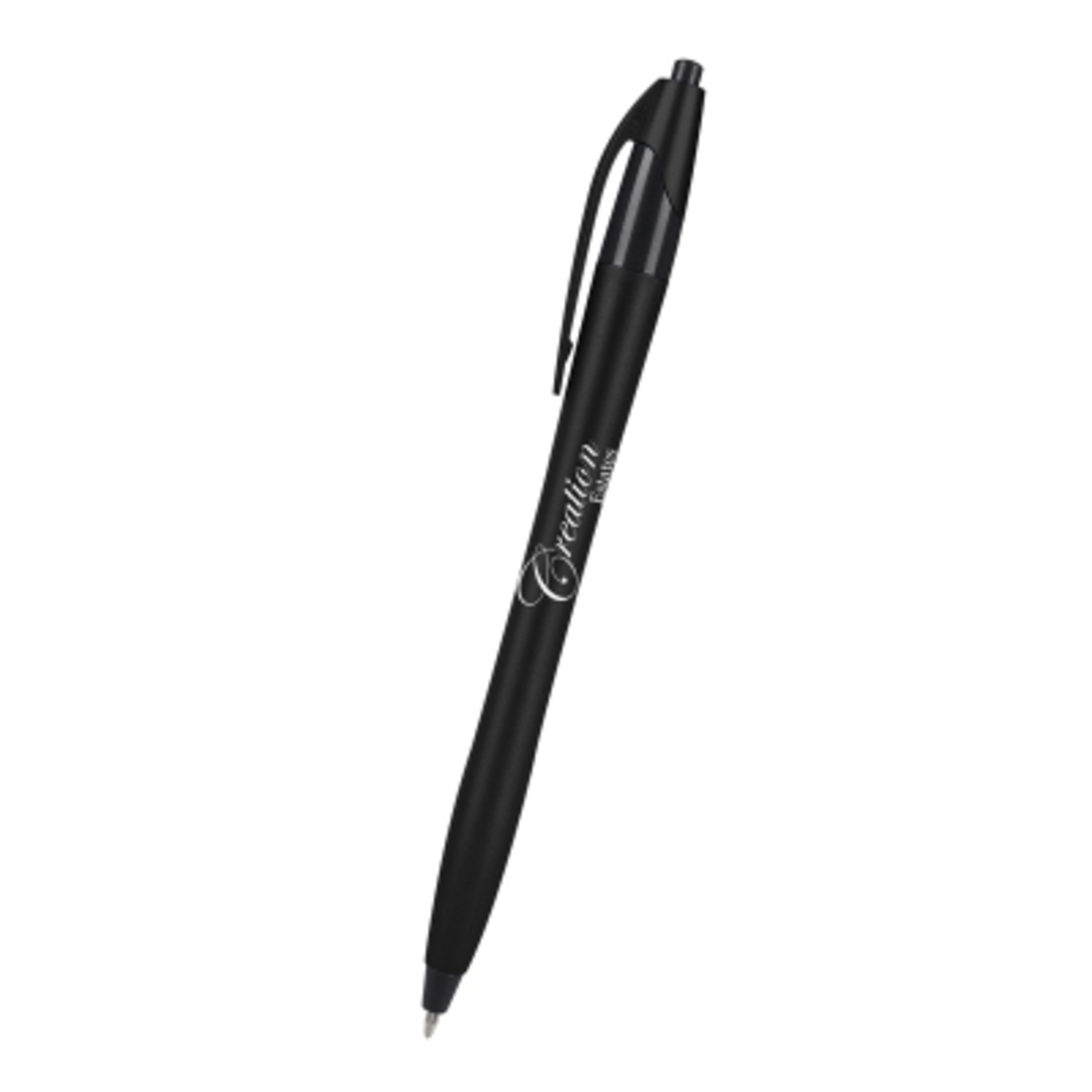 Metallic Dart Ballpoint Pen - 5.75 in - MET/Black/Black - Silkscreen - product view 1