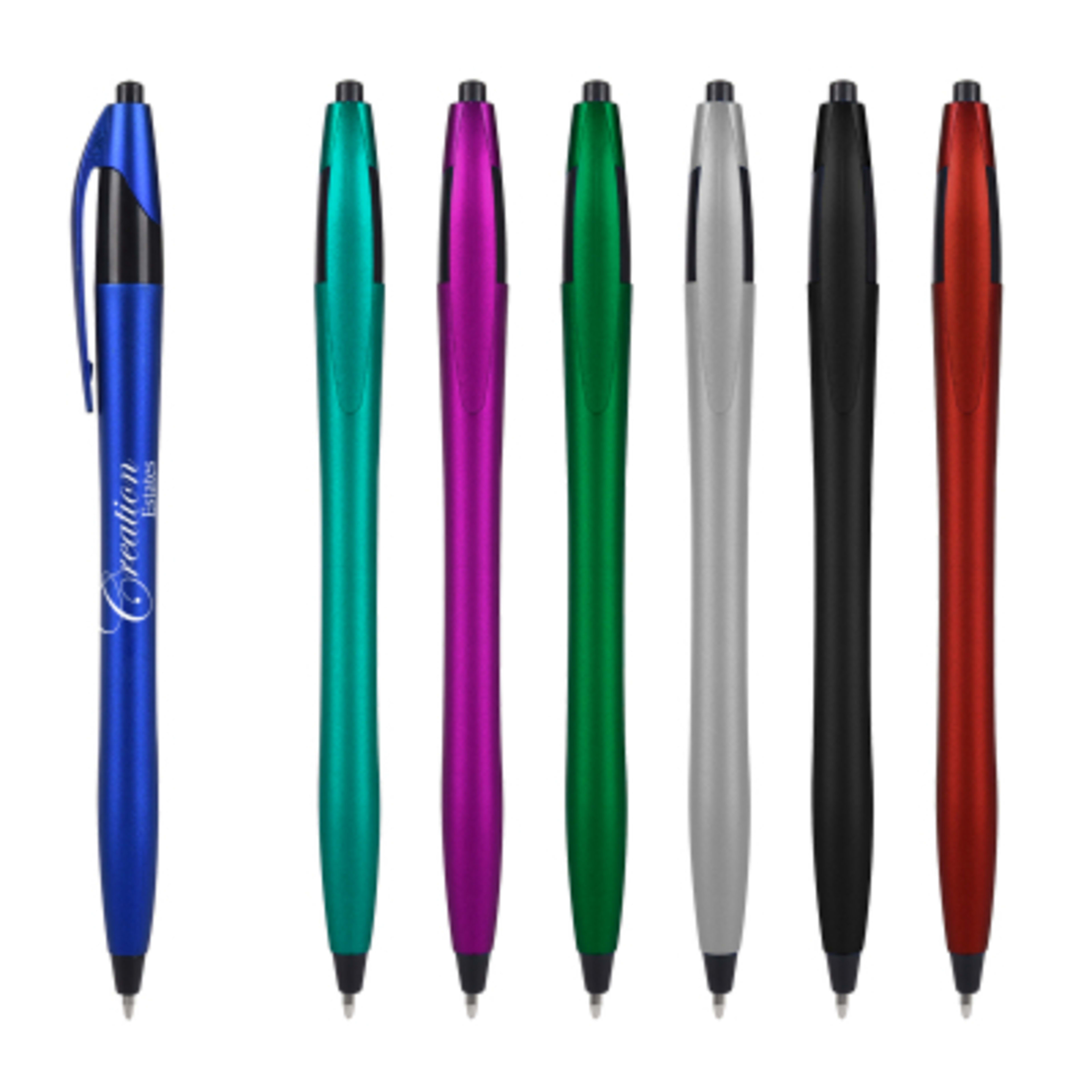 Metallic Dart Ballpoint Pen - 5.75 in - Group Shot - product view 2
