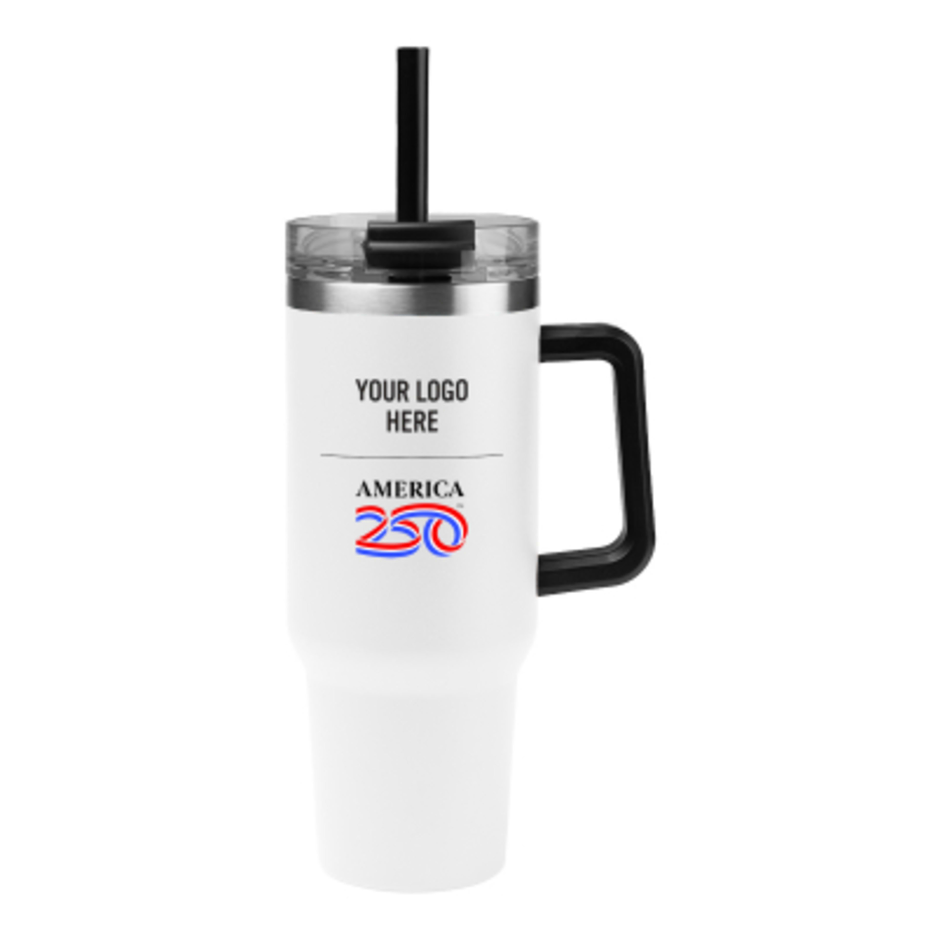 Insulated Stainless Steel Tumbler with Handle - 40 oz - Group Shot