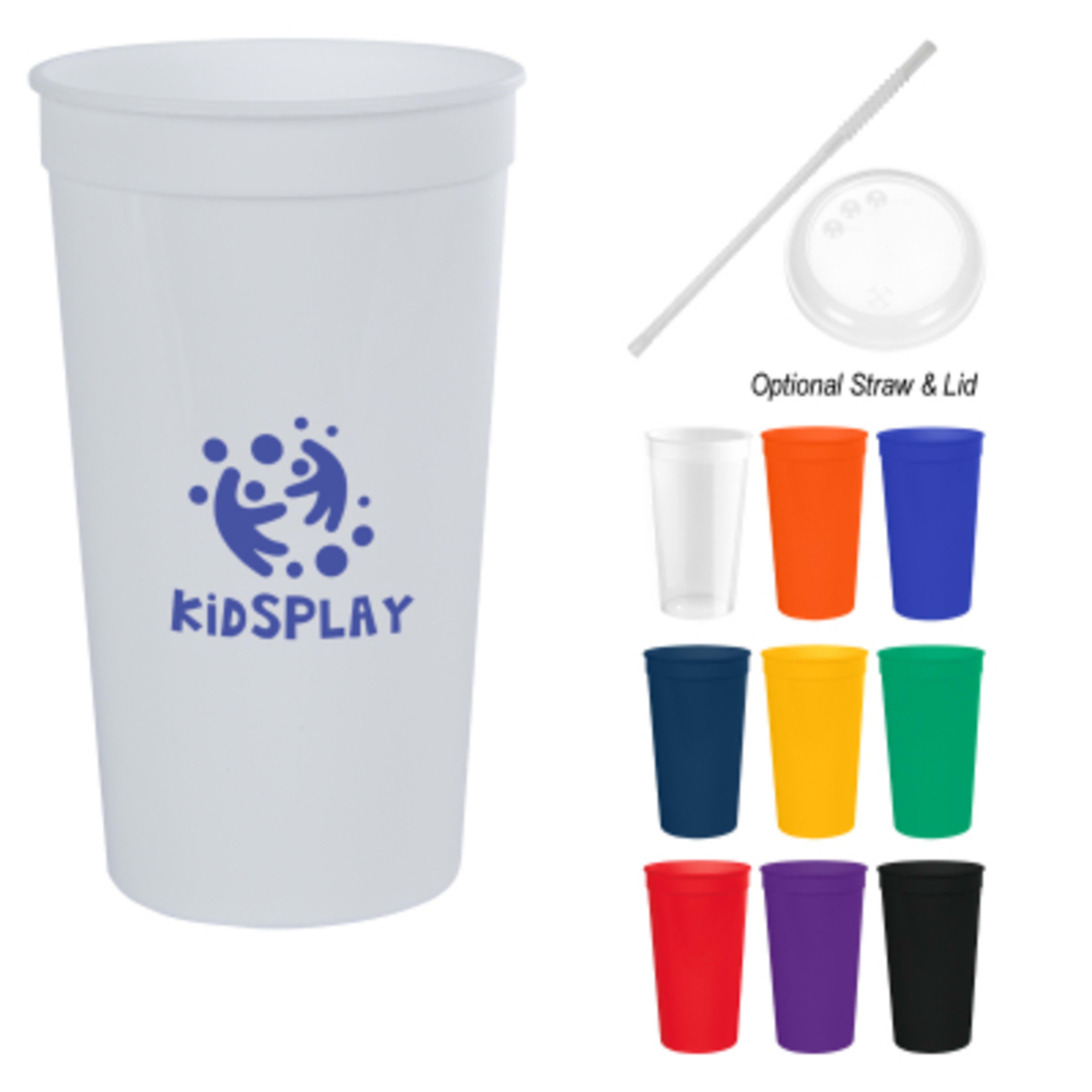 Stadium Cup Polypropylene Reusable - 32 oz - Group Shot - product view 2