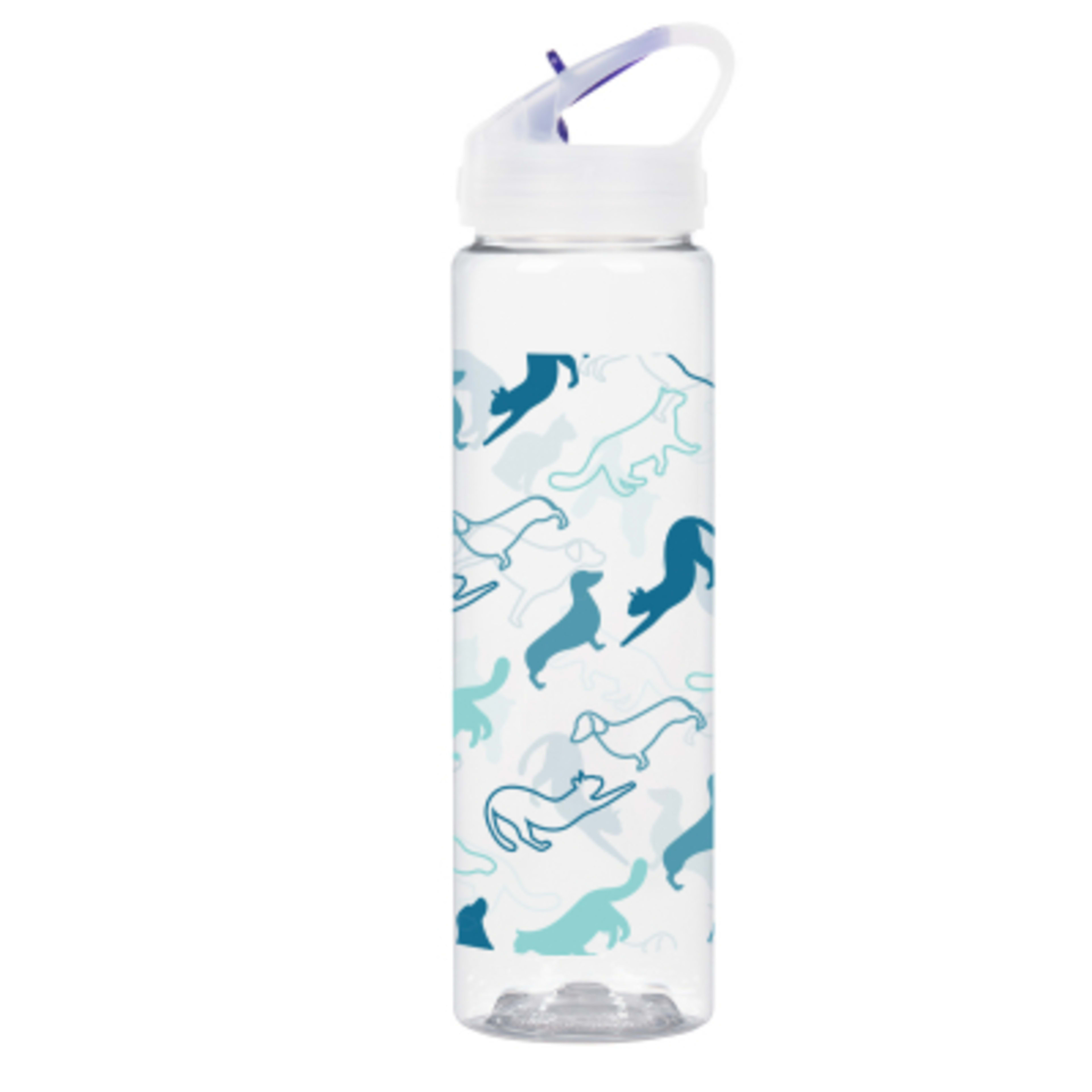 Tritan Water Bottle Brooks Style - 25 oz - Clear/Purple - Megabrite - product view 3