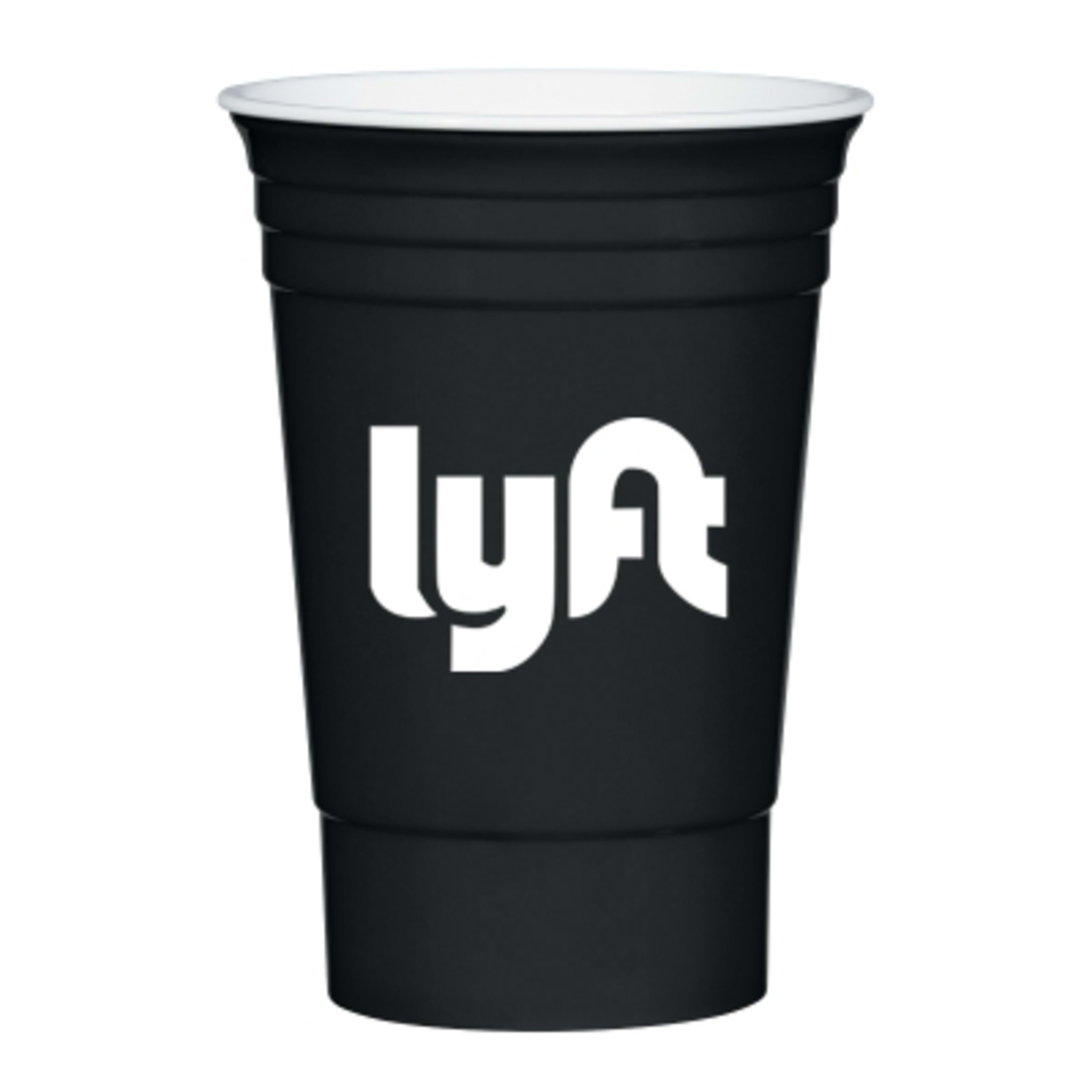 Party Cup Double Wall Insulated Reusable - 16 oz - Black/White - Silkscreen - product view 1