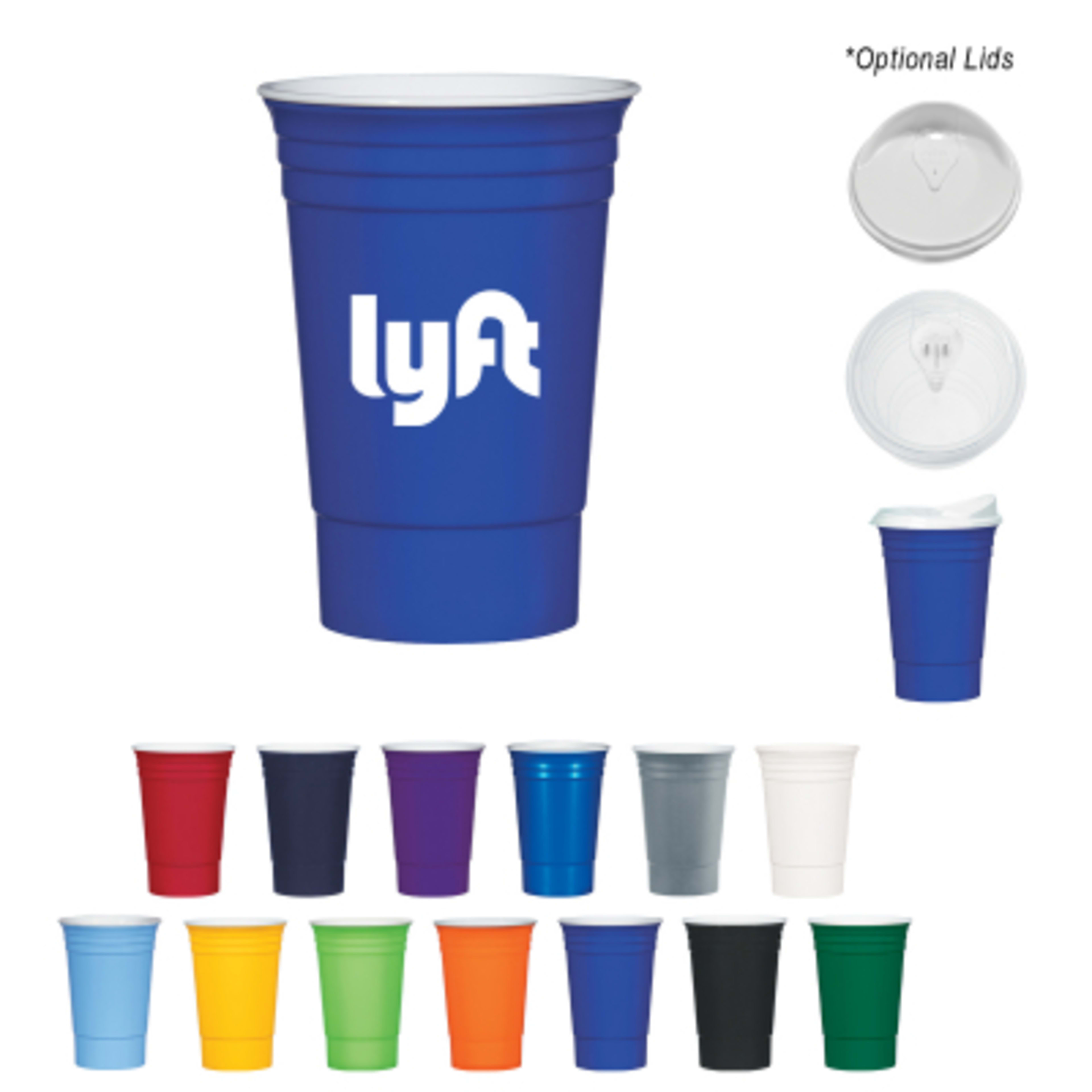 Party Cup Double Wall Insulated Reusable - 16 oz - Group Shot - product view 3