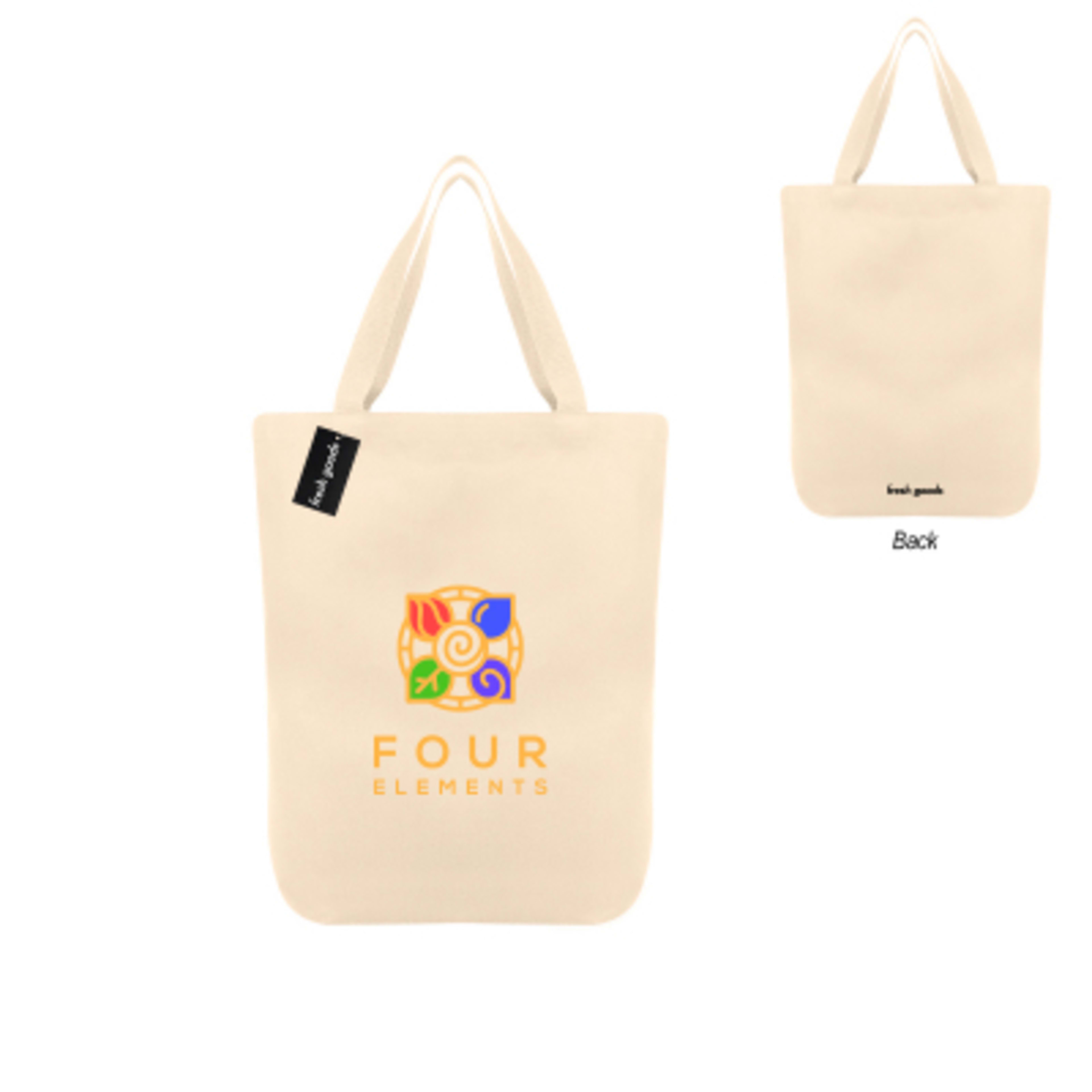 Cotton Tote Bag Fresh Goods Partnership - 12 oz - NAT - Colorbrite - product view 2