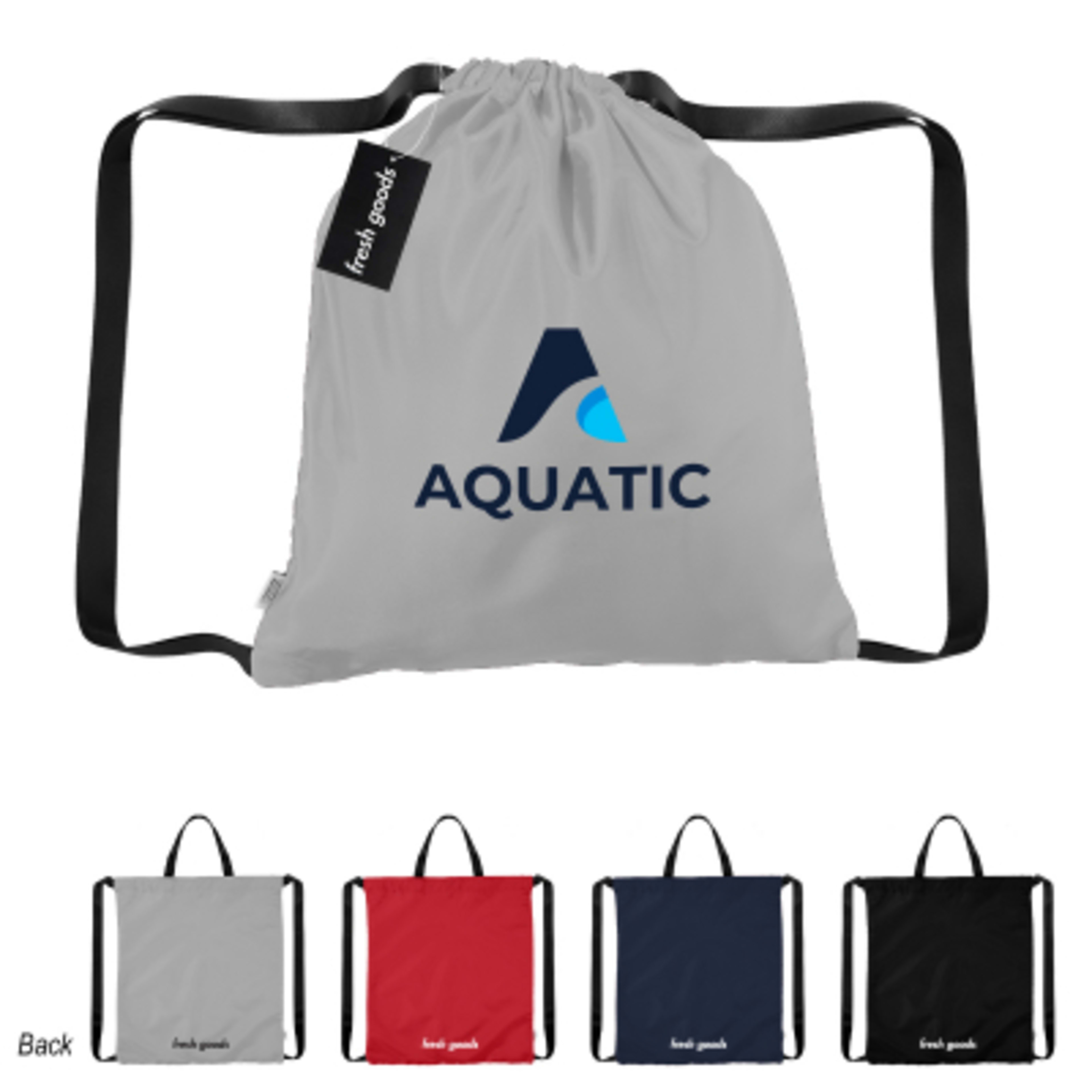 Drawstring Tote Bag rPET Fresh Goods Partnership - Group Shot - product view 1