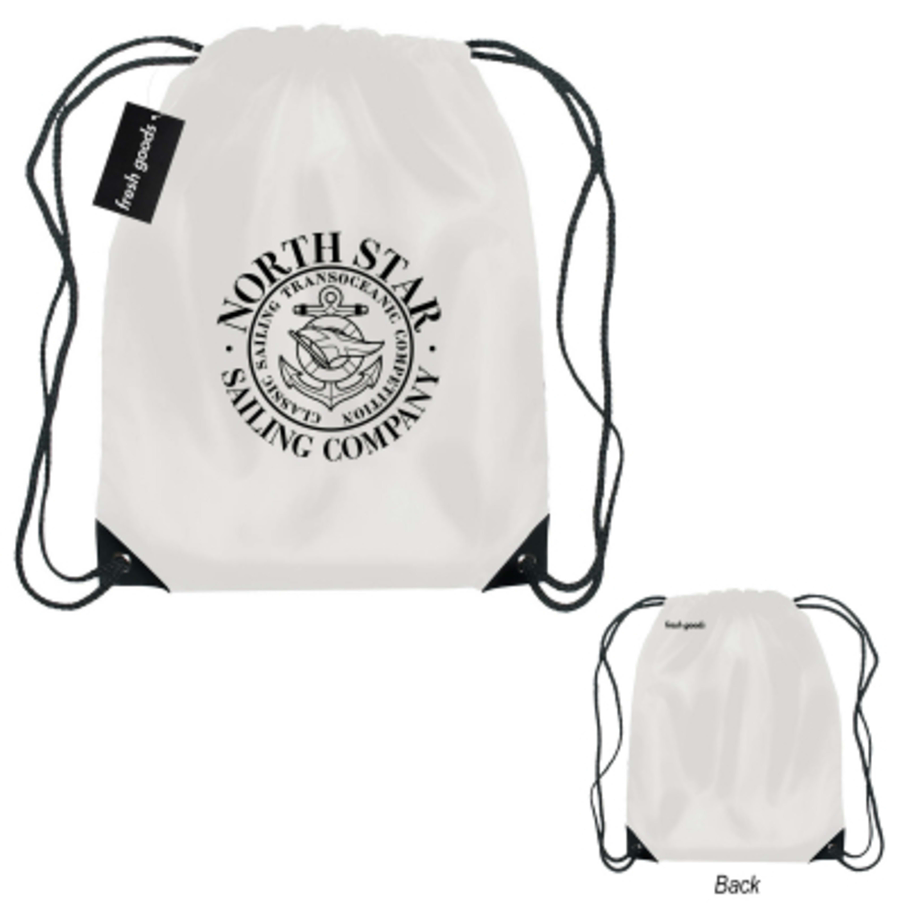 Sports Pack Small rPET Fresh Goods Partnership - White - Silkscreen - product view 5