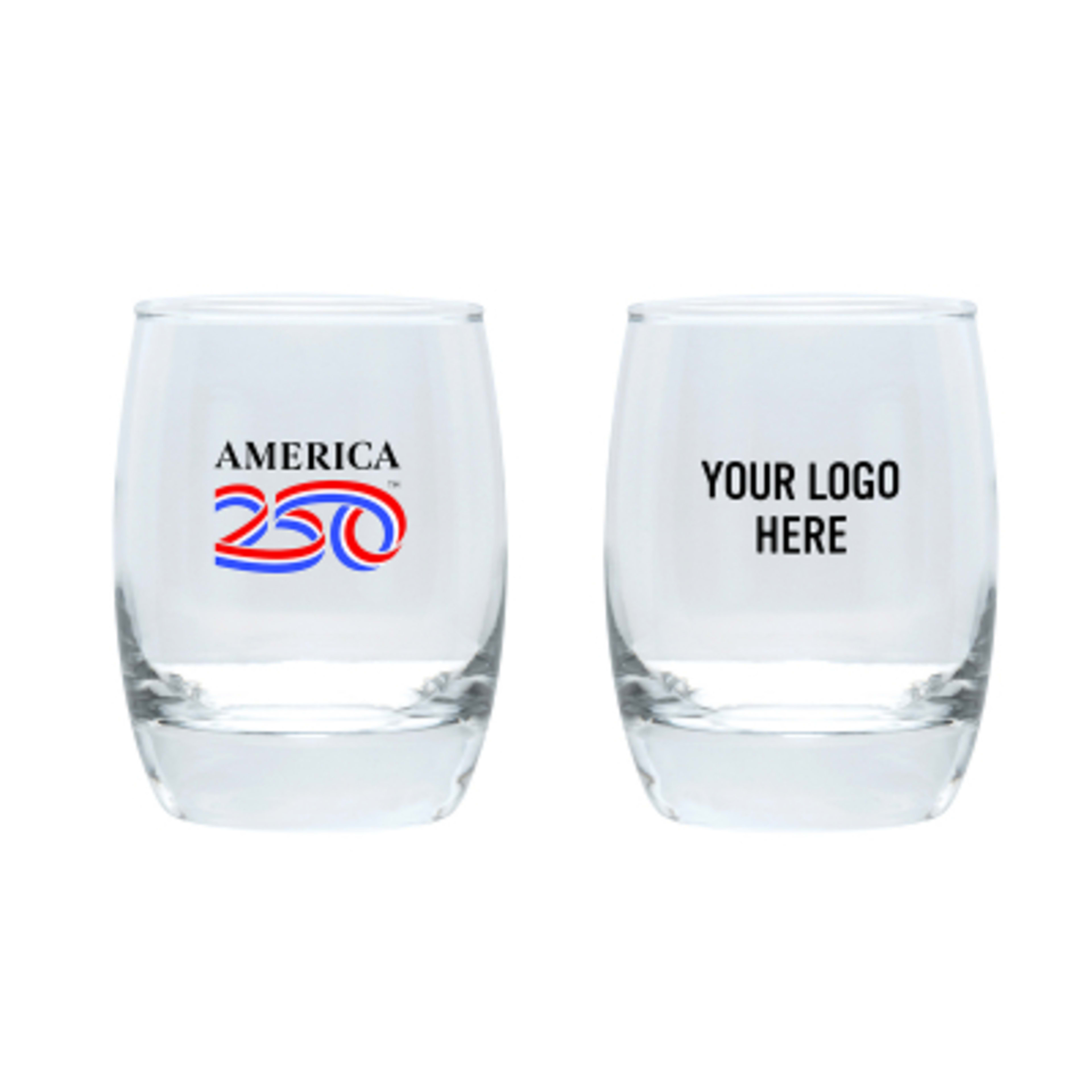 Whiskey Glass Full Color Print Design - 6 oz - Group Shot - promotional product with custom logo