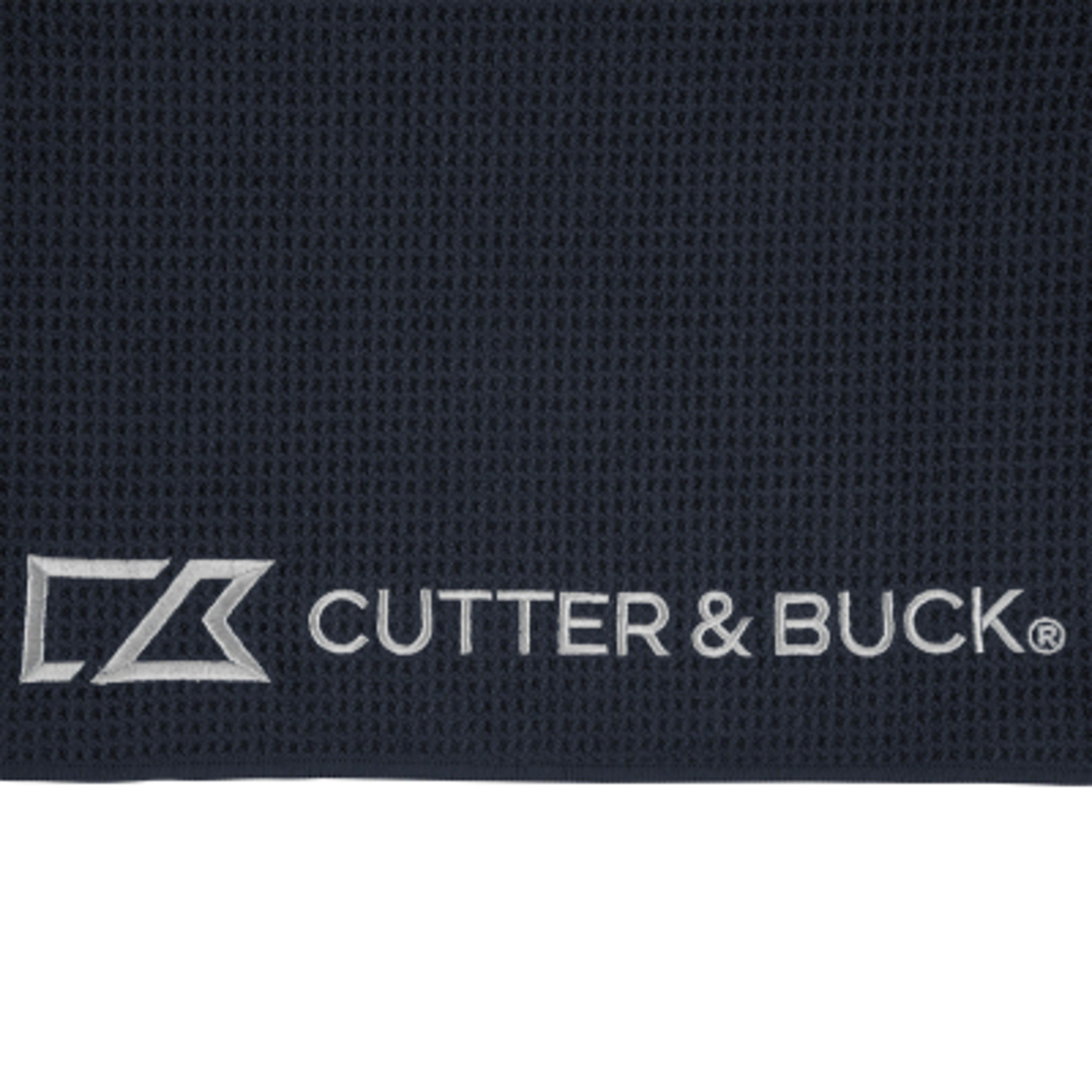 Golf Towel rPET Magnetic Microfiber - 40 x 10 in - Navy - Logo - product view 4