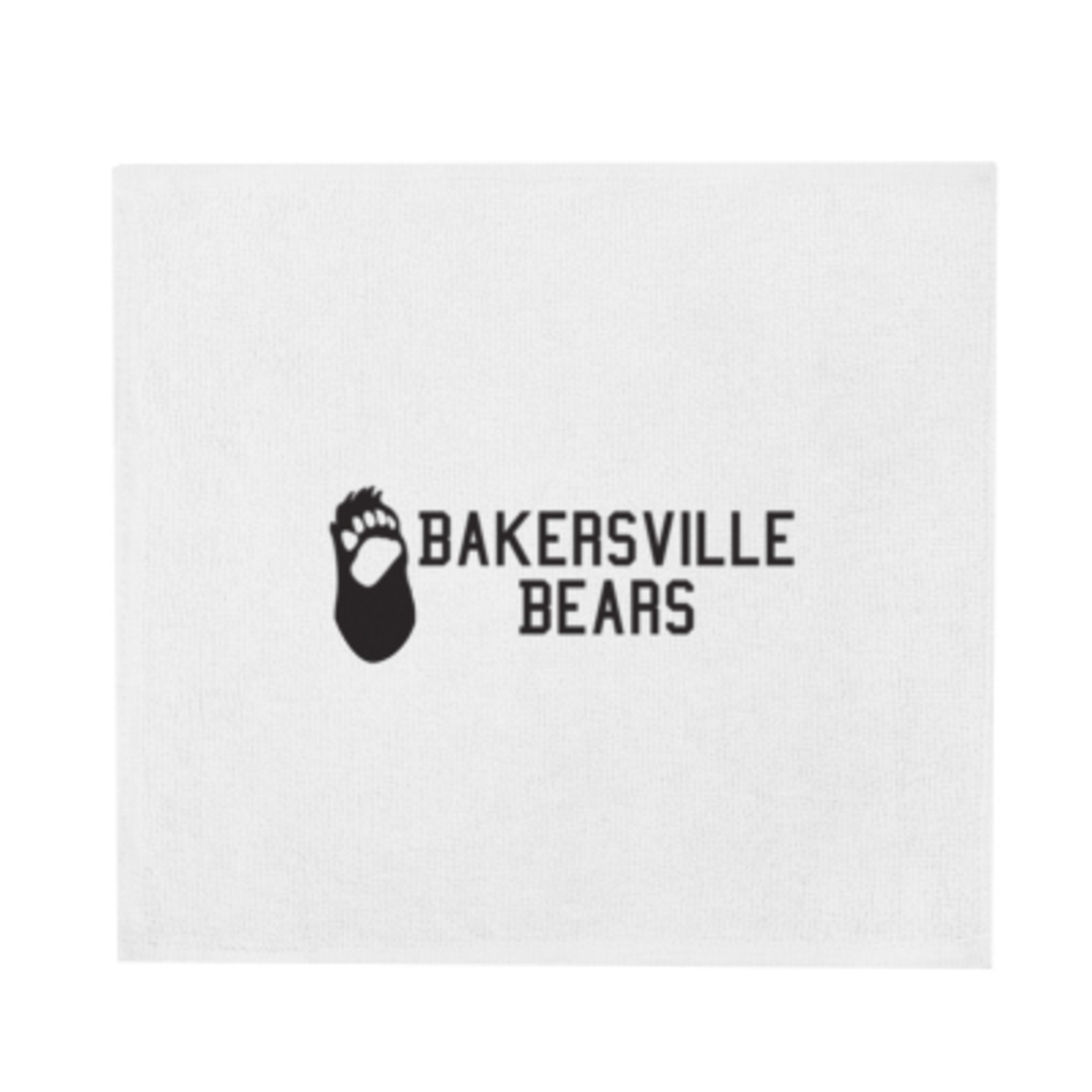 Rally Towel Cotton Terry Cloth Team Spirit - 15 x 13 in - White - Silkscreen - product view 1