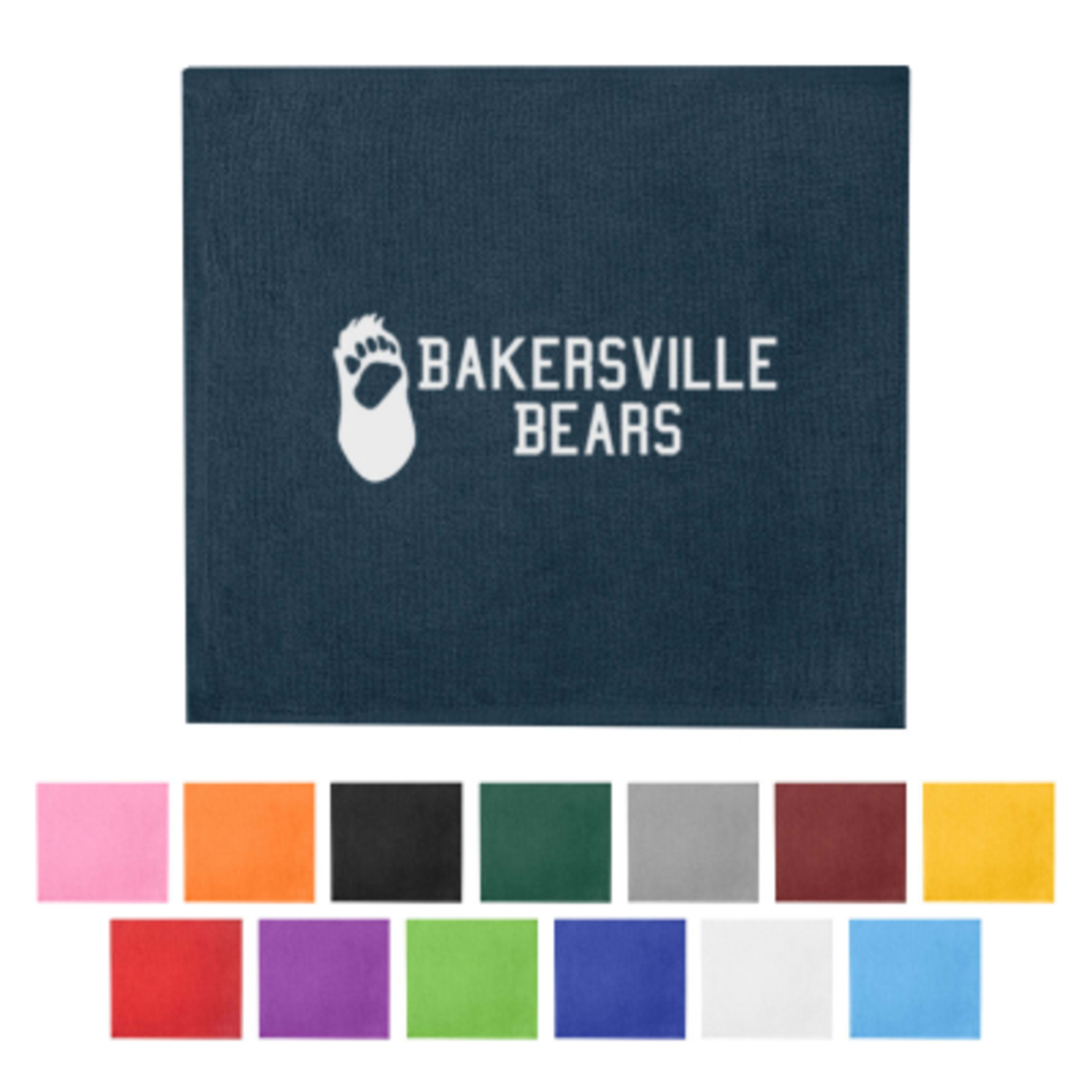 Rally Towel Cotton Terry Cloth Team Spirit - 15 x 13 in - Group Shot - product view 2