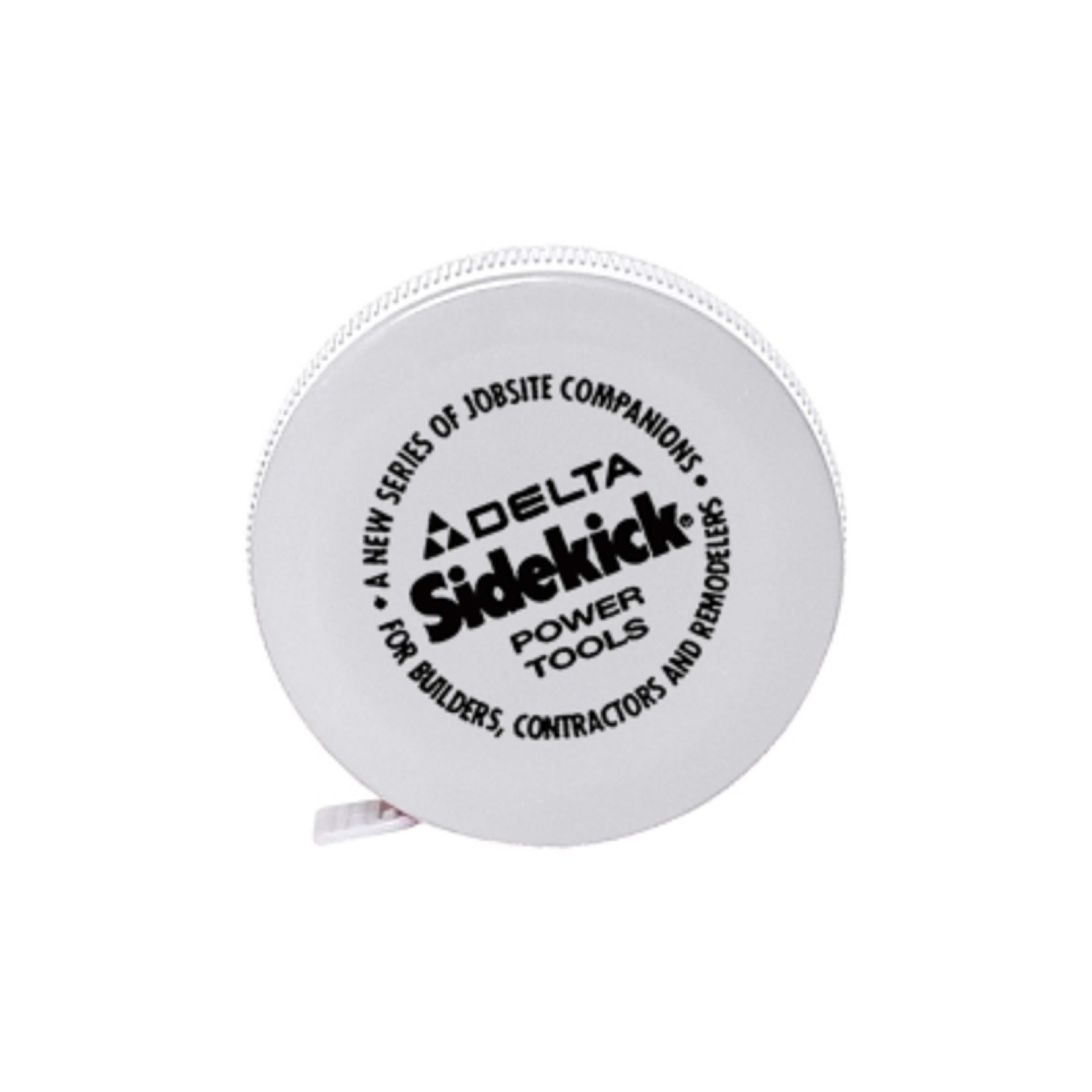 Tape Measure Retractable with Push Button Lock - 5 ft - White - Silkscreen - product view 2