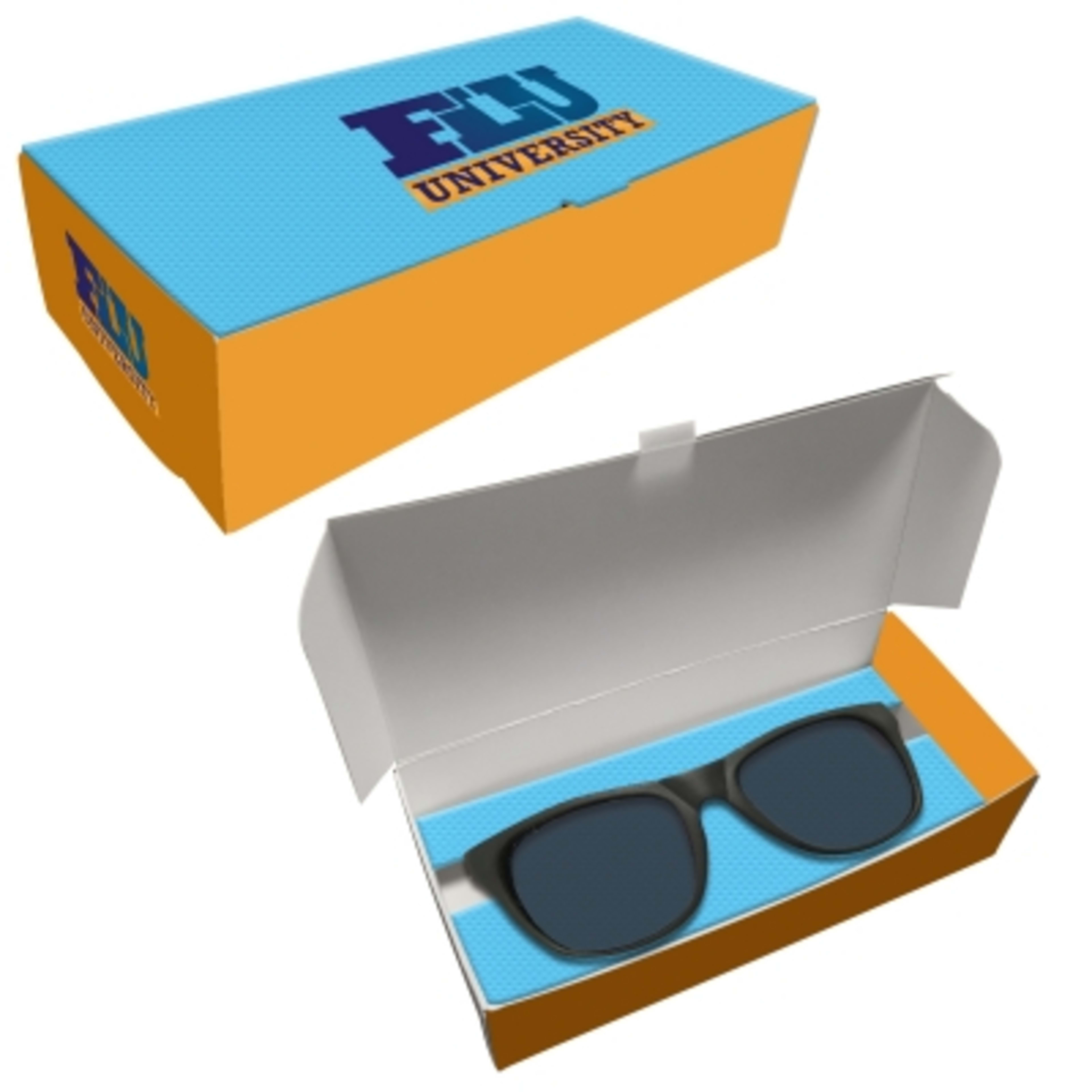 Sunglasses Crystalline Mirrored Recycled ABS UV400 - SGB - Optional Custombox 4CP - product view 4