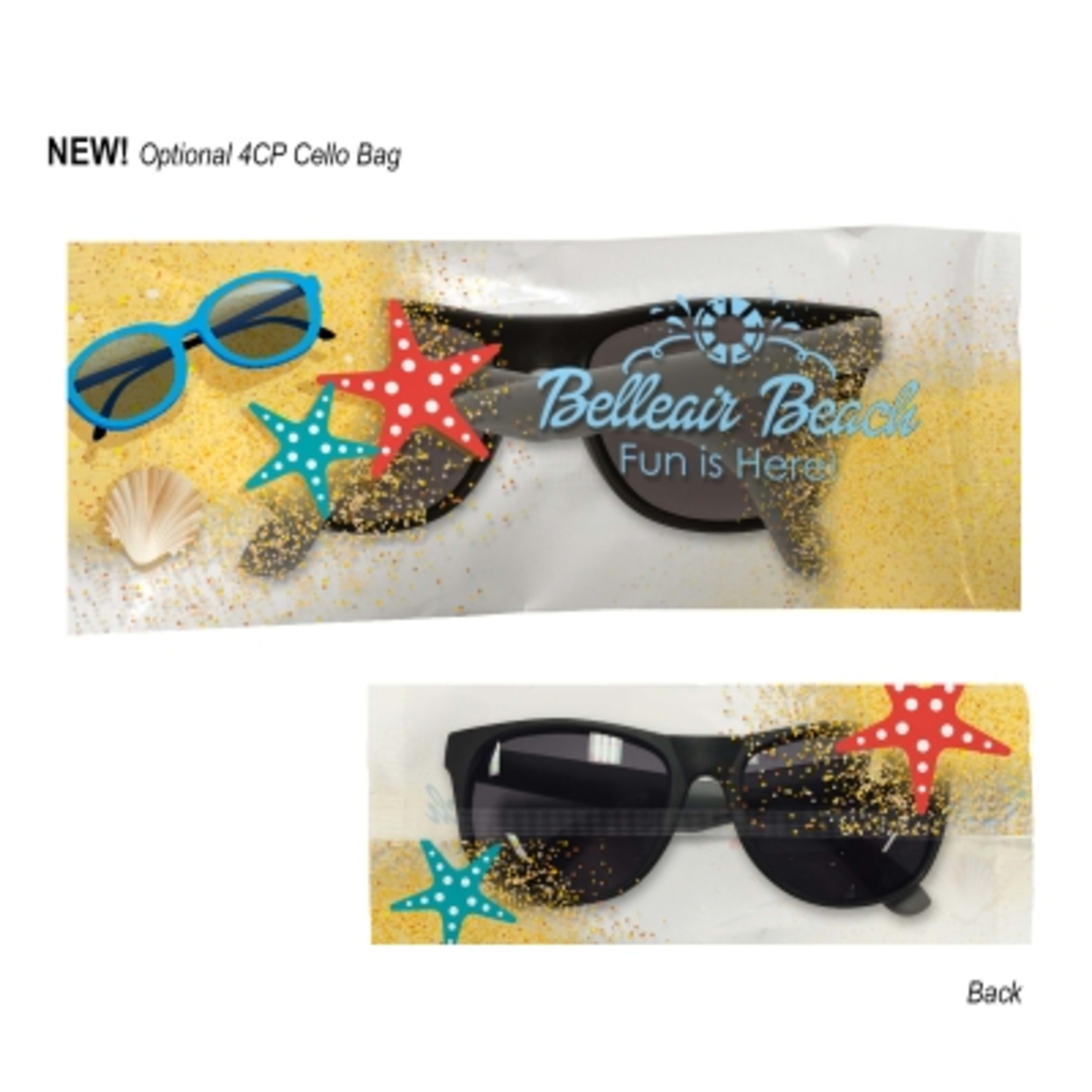 Sunglasses Rubberized Mirrored Recycled Material UV400 - 4CPCELLO - Optional Cellobag Clear 4CP - product view 5