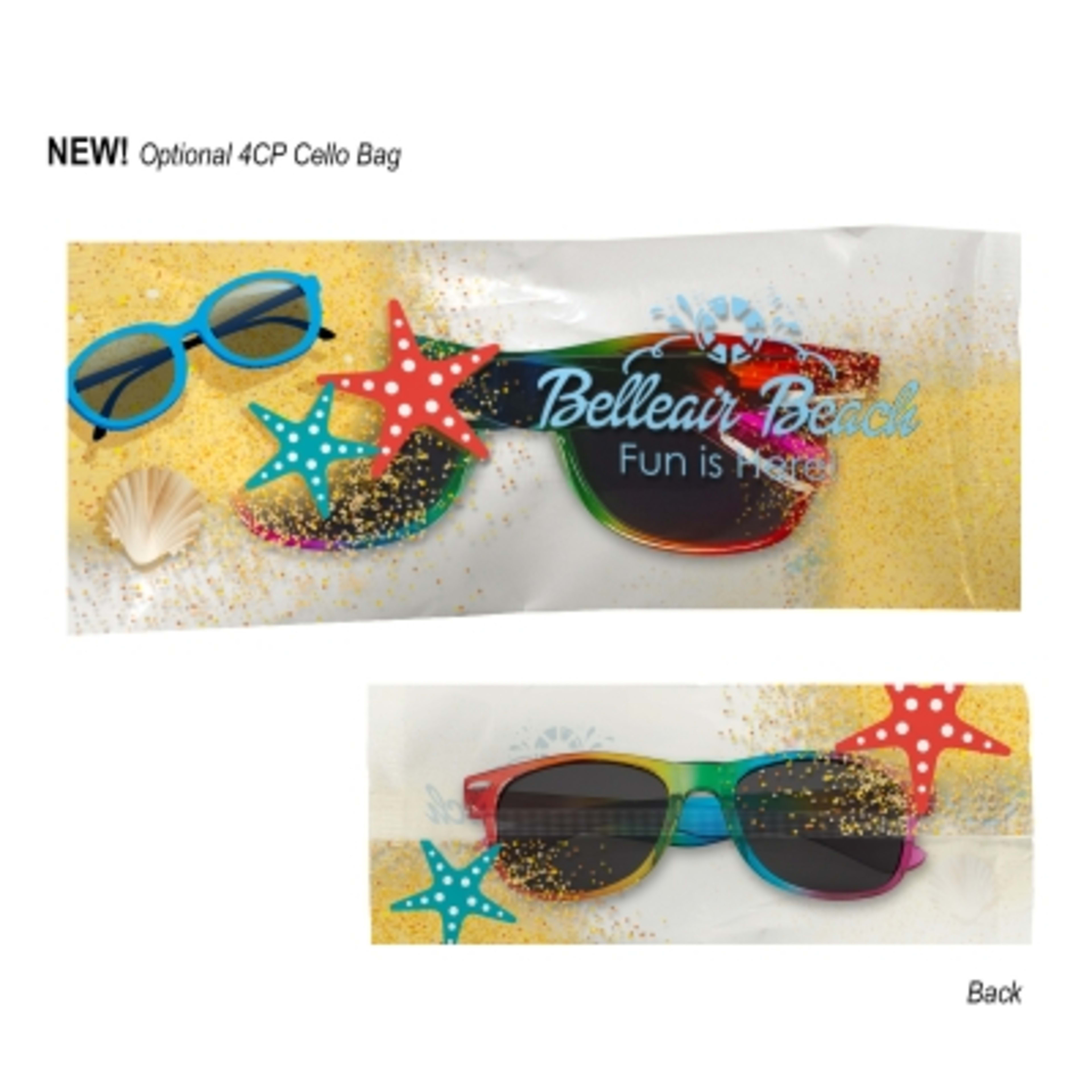 Sunglasses Recycled Rainbow Malibu Style UV400 - Sunglasses - Clear Cellobag - product view 4