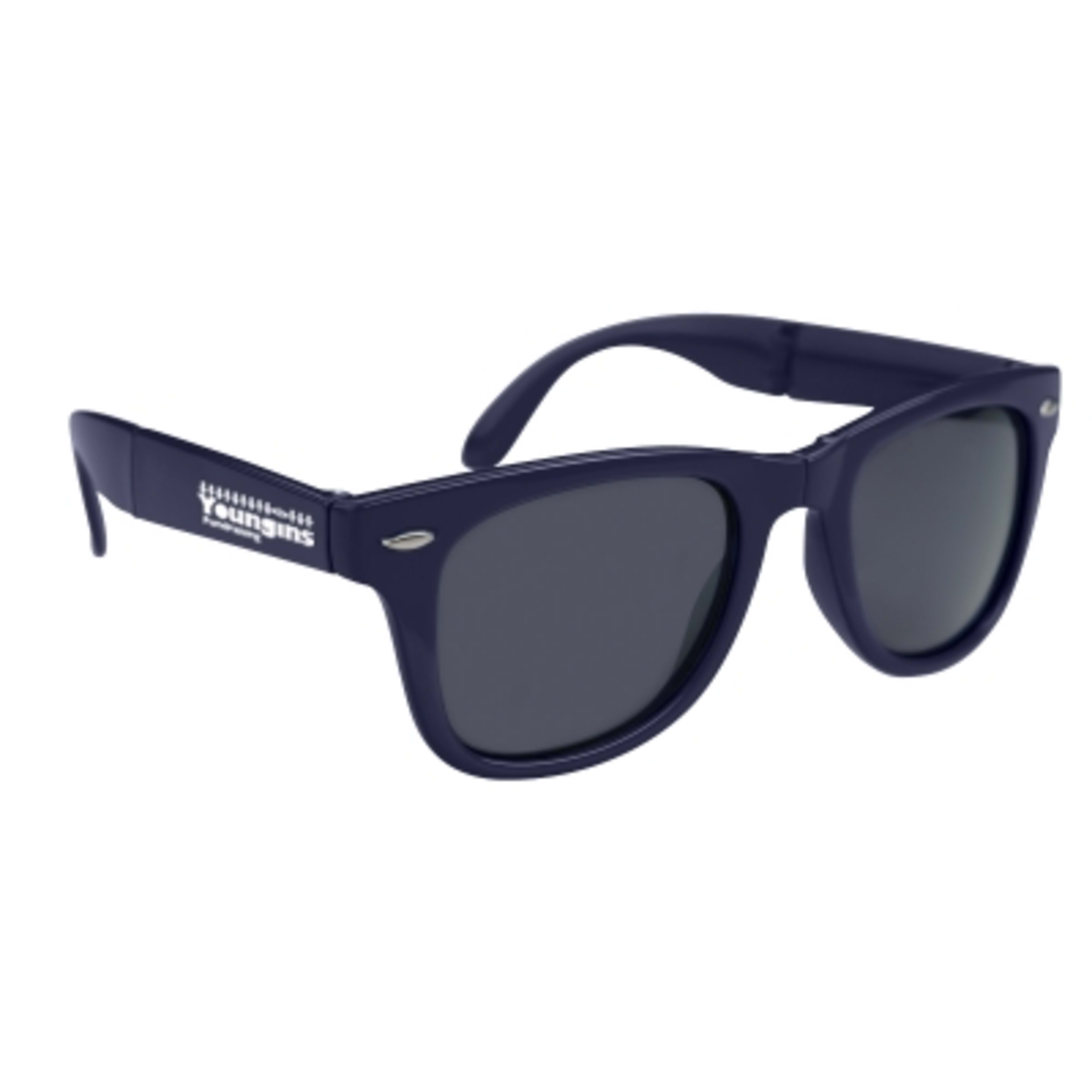 Sunglasses Folding Malibu ABS-PMMA UV400 Style - Navy - Padprint - product view 1