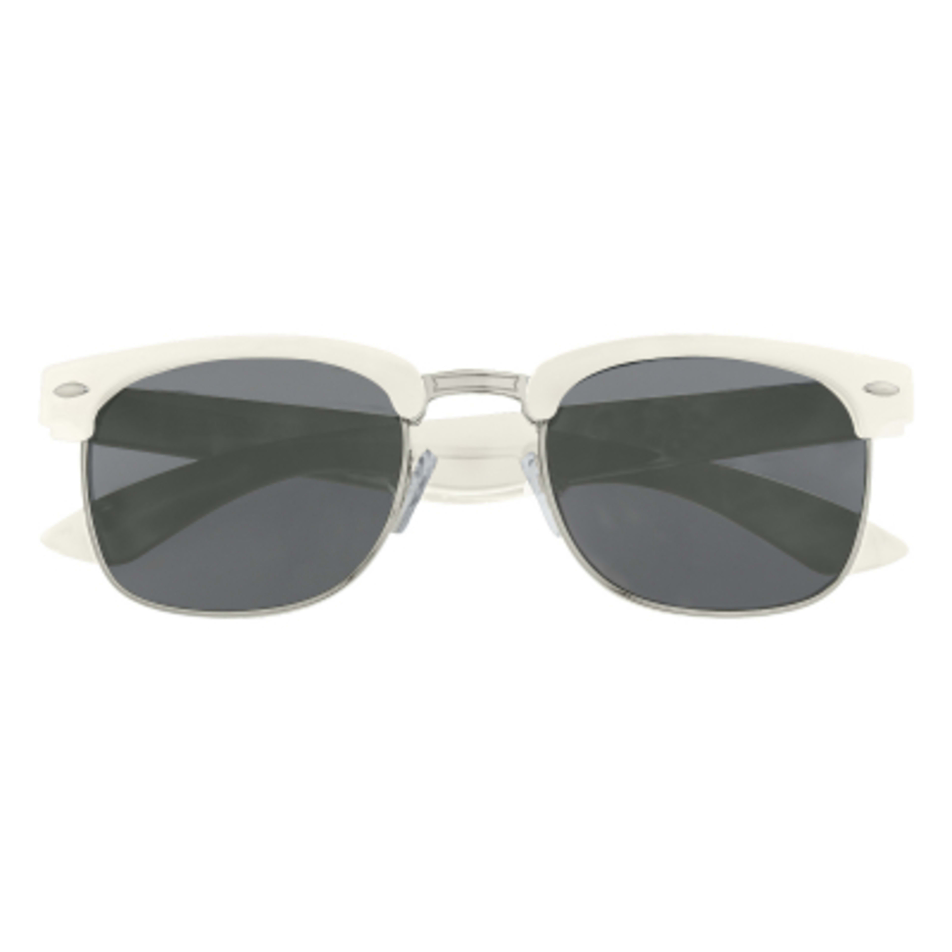 Sunglasses Panama Style Recycled ABS UV400 Unique - White - Front - product view 2