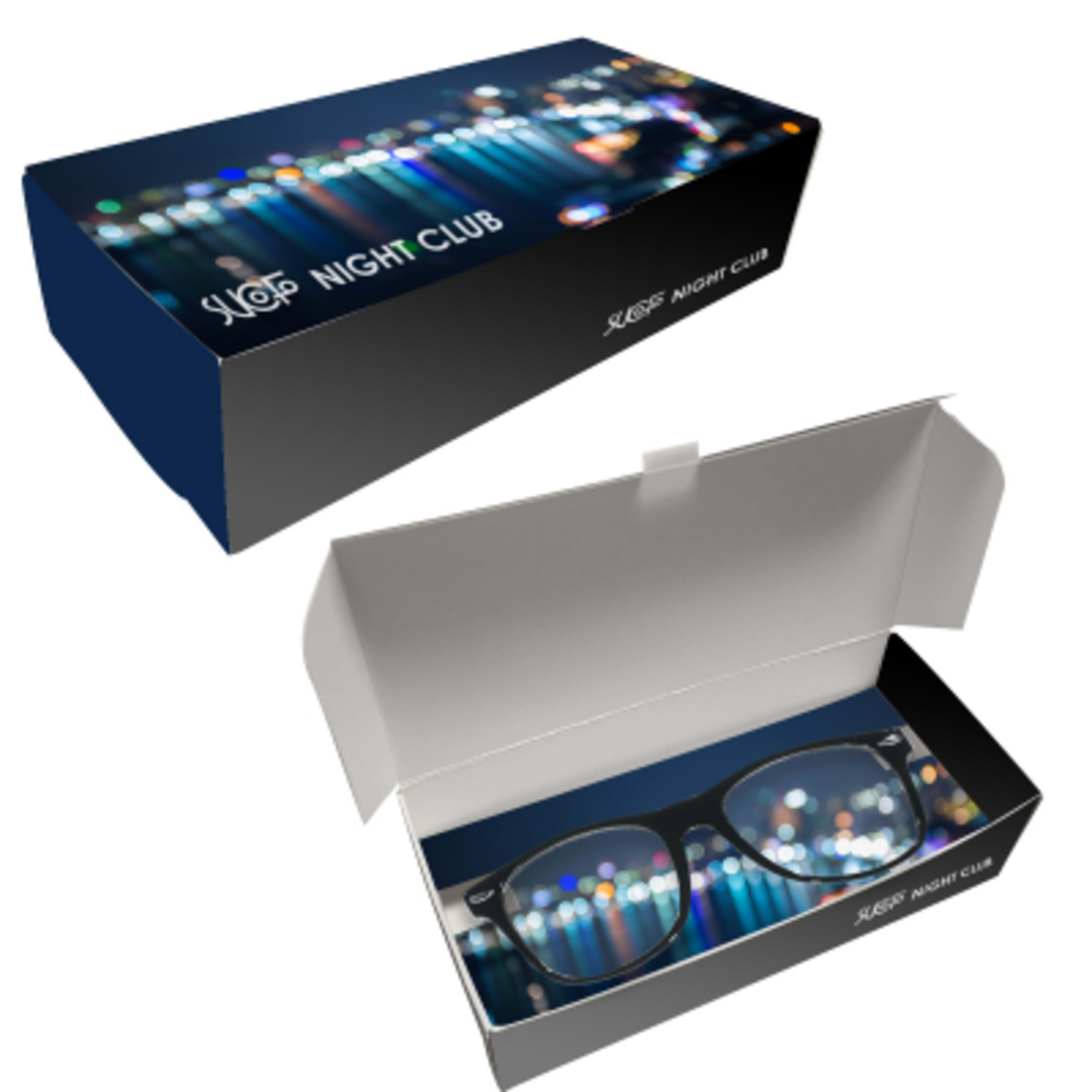 Glasses Clear Malibu Polycarbonate Fashion Style - SGB - OptionalBox - product view 3