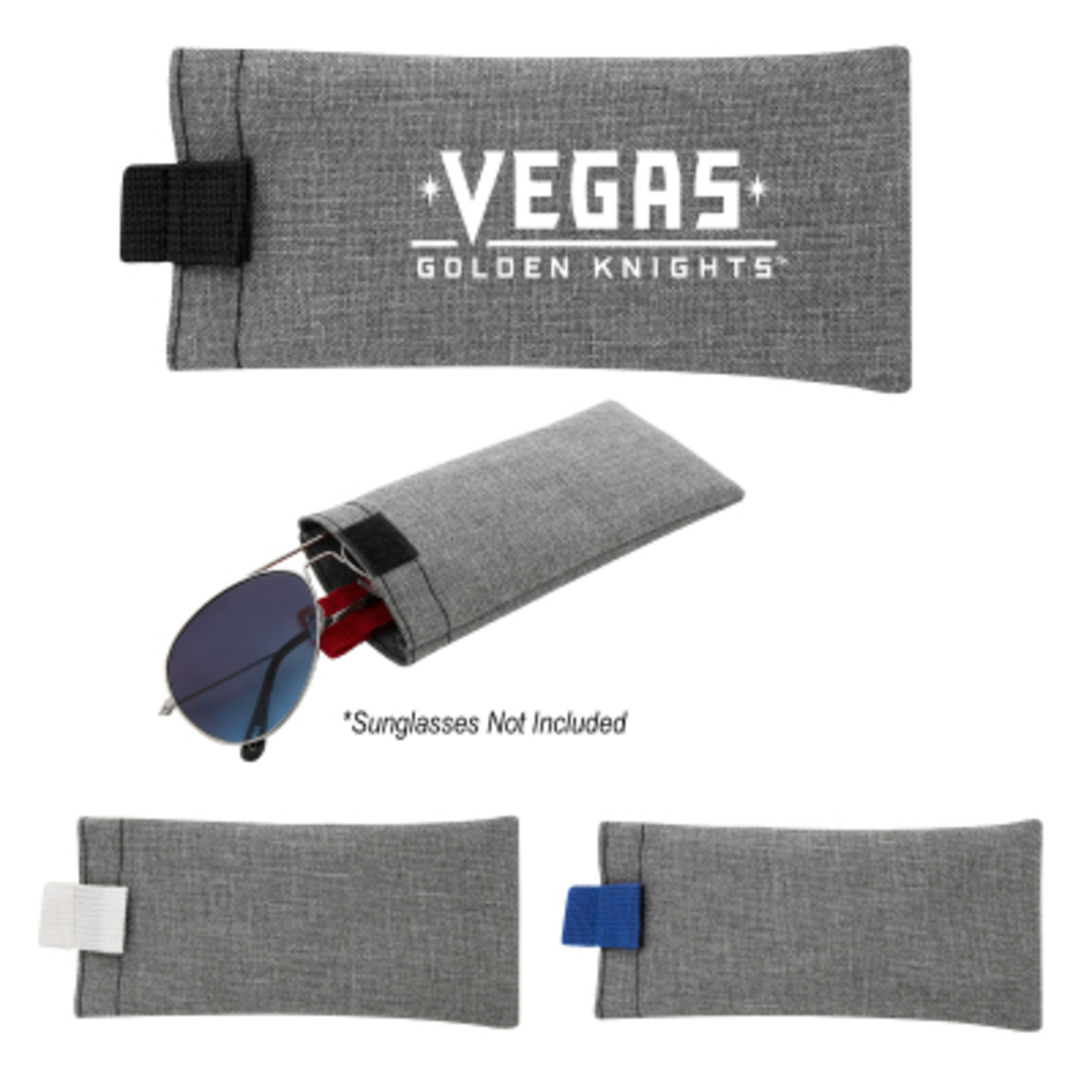 Pouch Eyeglass Brighton Heathered Polyester - 7 x 3.25 in - Group Shot - product view 3