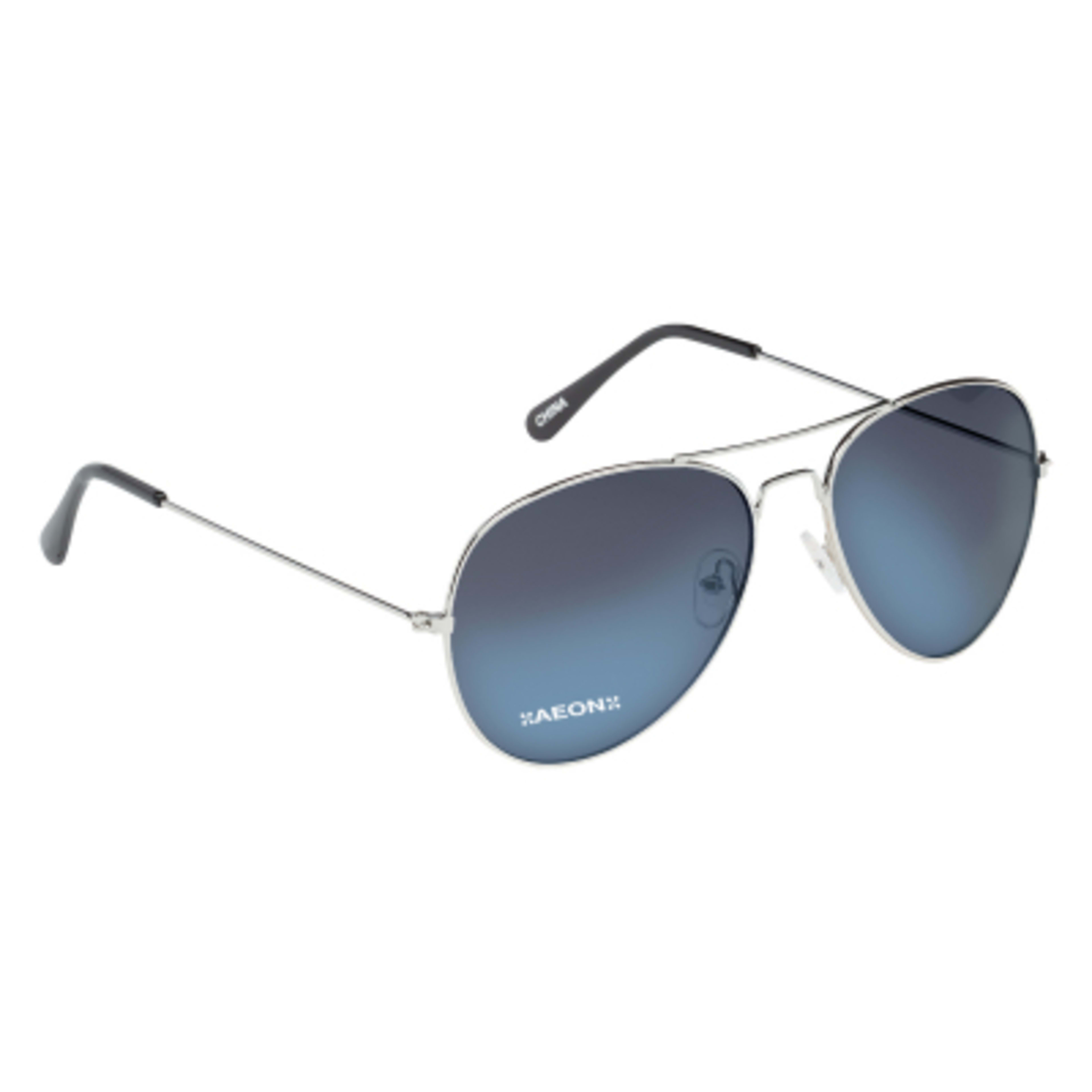Sunglasses Ocean Gradient Aviator UV400 Protection - Silver/Blue - Padprint - product view 1
