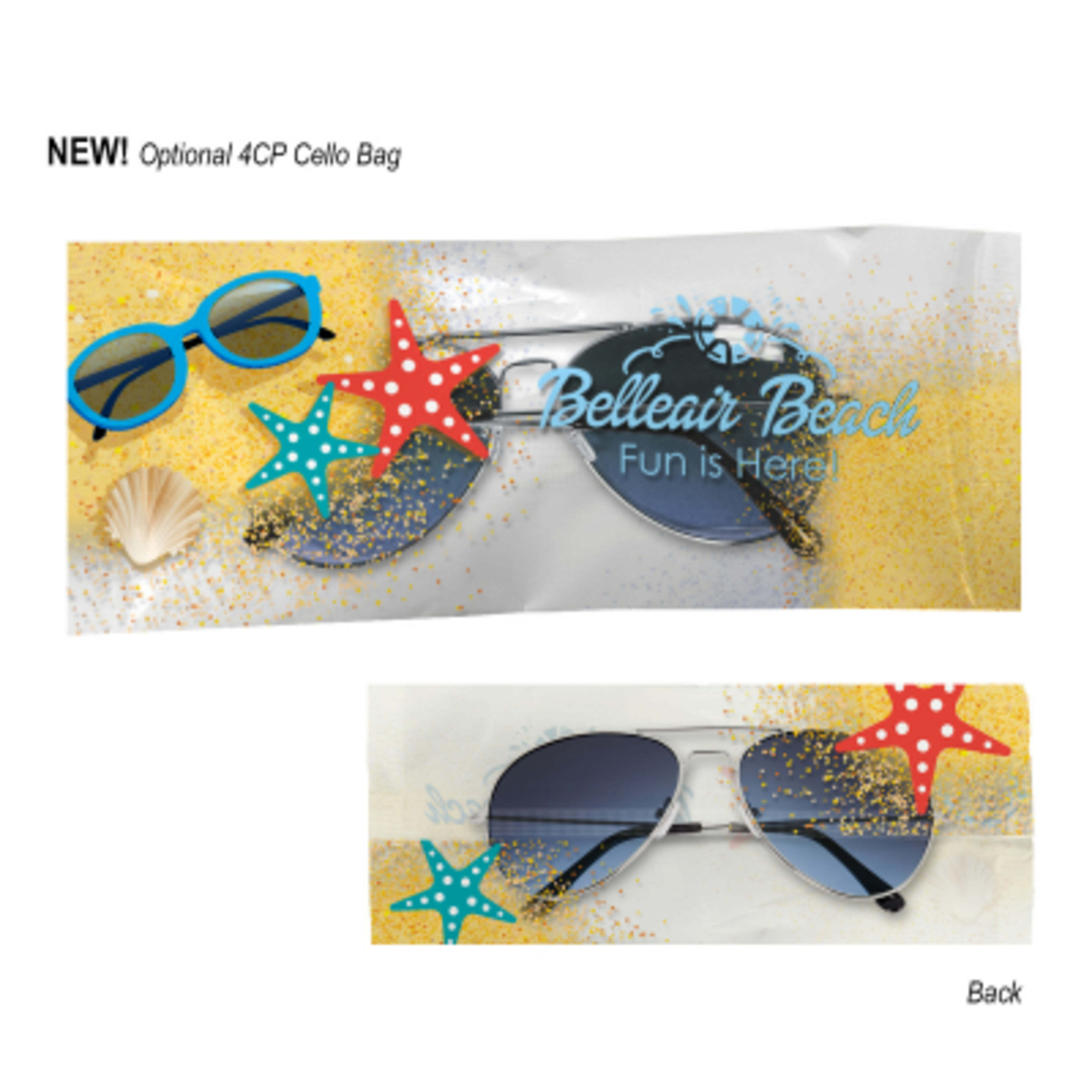 Sunglasses Ocean Gradient Aviator UV400 Protection - Silver/Red - 4CPCELLO Optional Cellobag Clear 4CP - product view 3