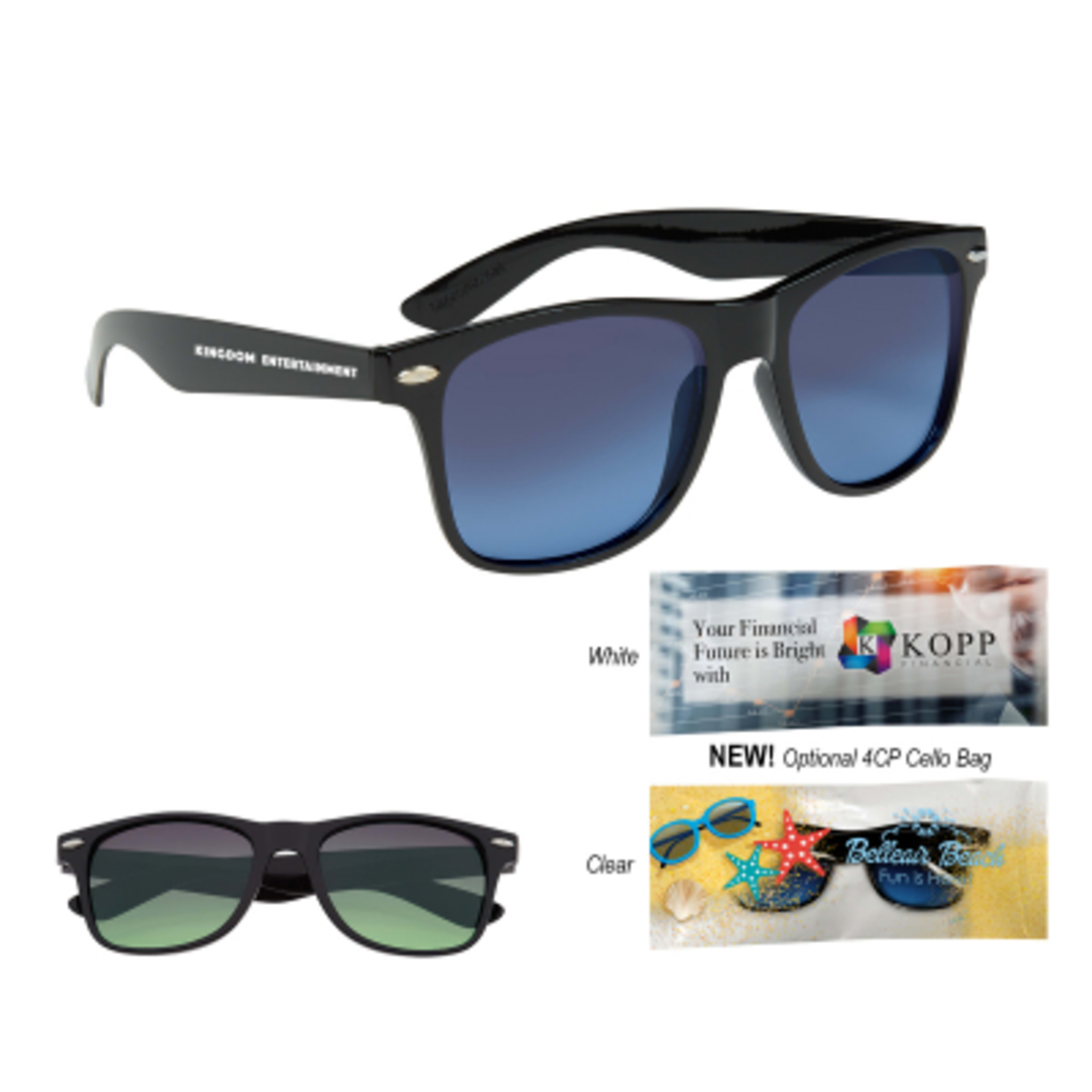 Malibu Sunglasses Ocean Gradient Lens ABS Frame - Group Shot - product view 2