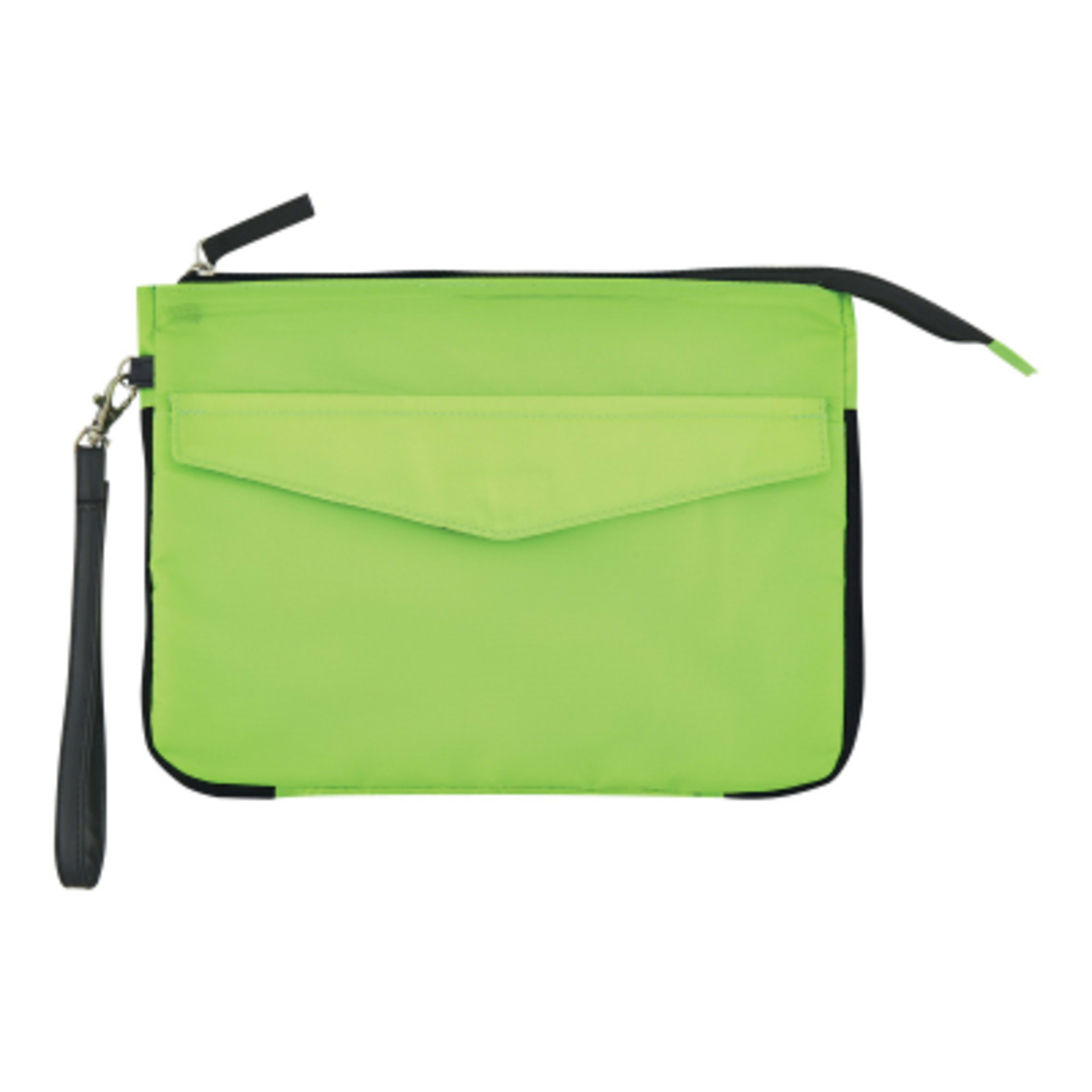 Tablet Case Polyester Zippered Compartments - 11.5 x 8.25 in - lime - product view 3