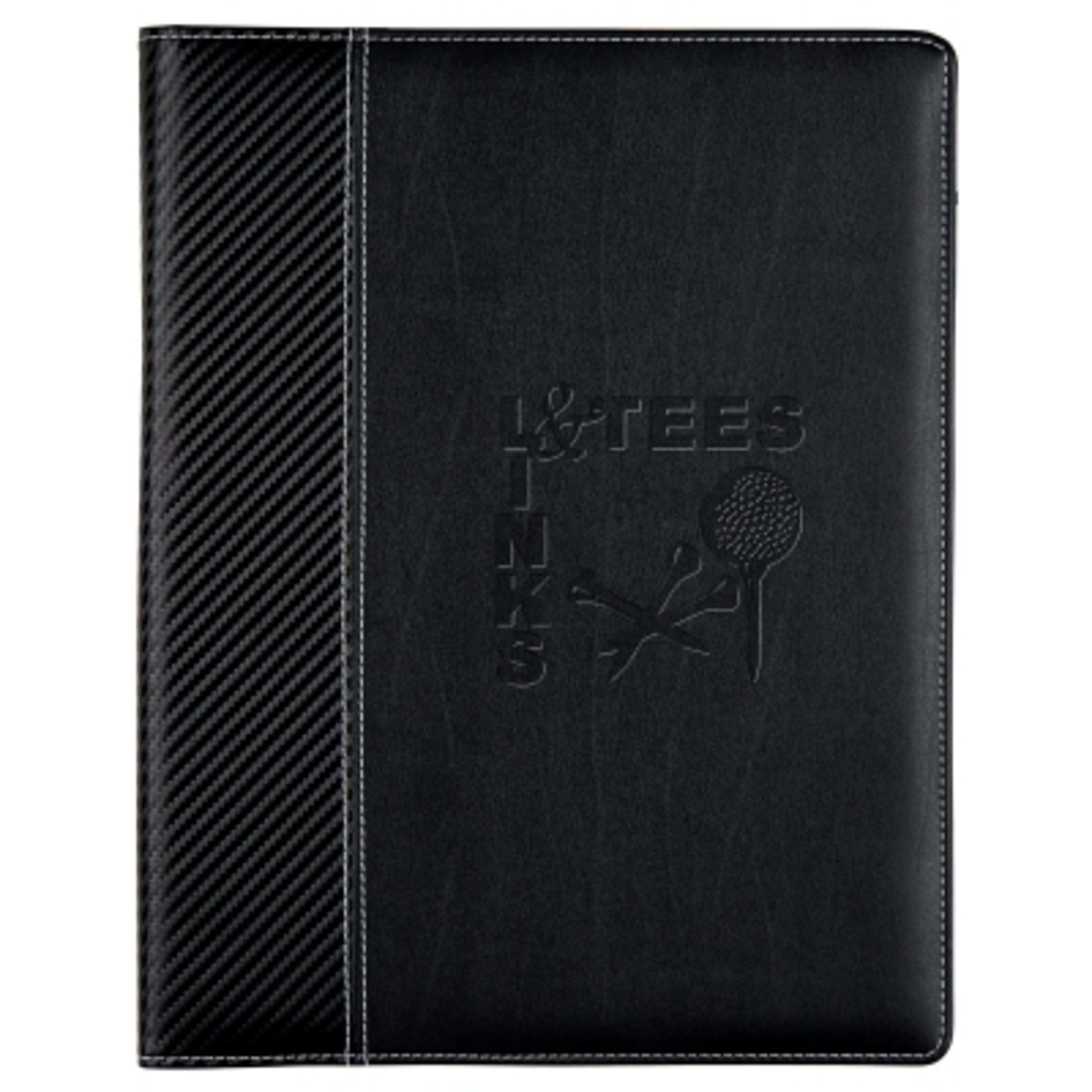Portfolio Carbon Fiber Look PVC Cover 30-Page - 9.8 x 12.5 in - Black - Deboss - product view 3