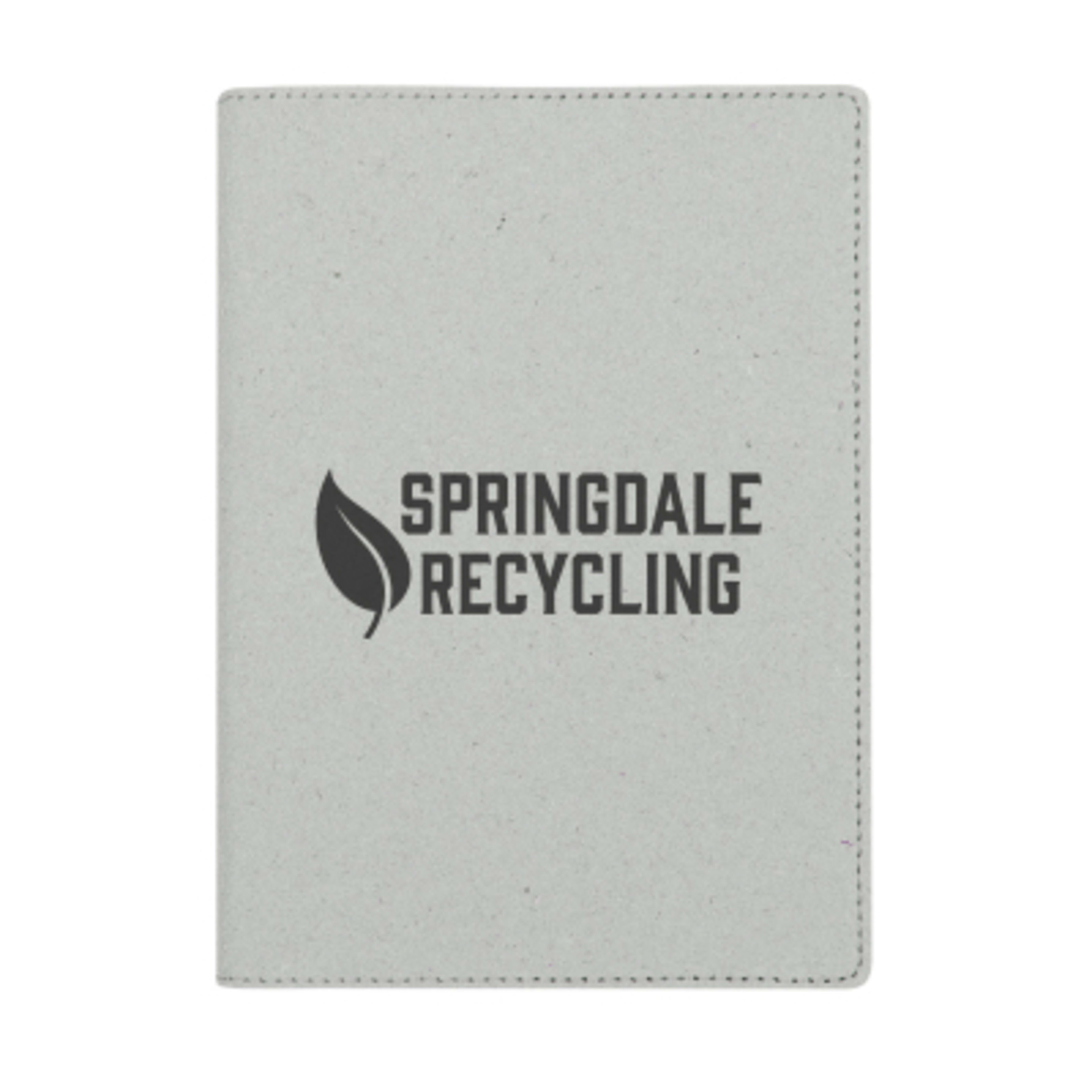 Softcover Journal Recycled Leather - 5 x 7 in - LTG - Silkscreen - product view 1