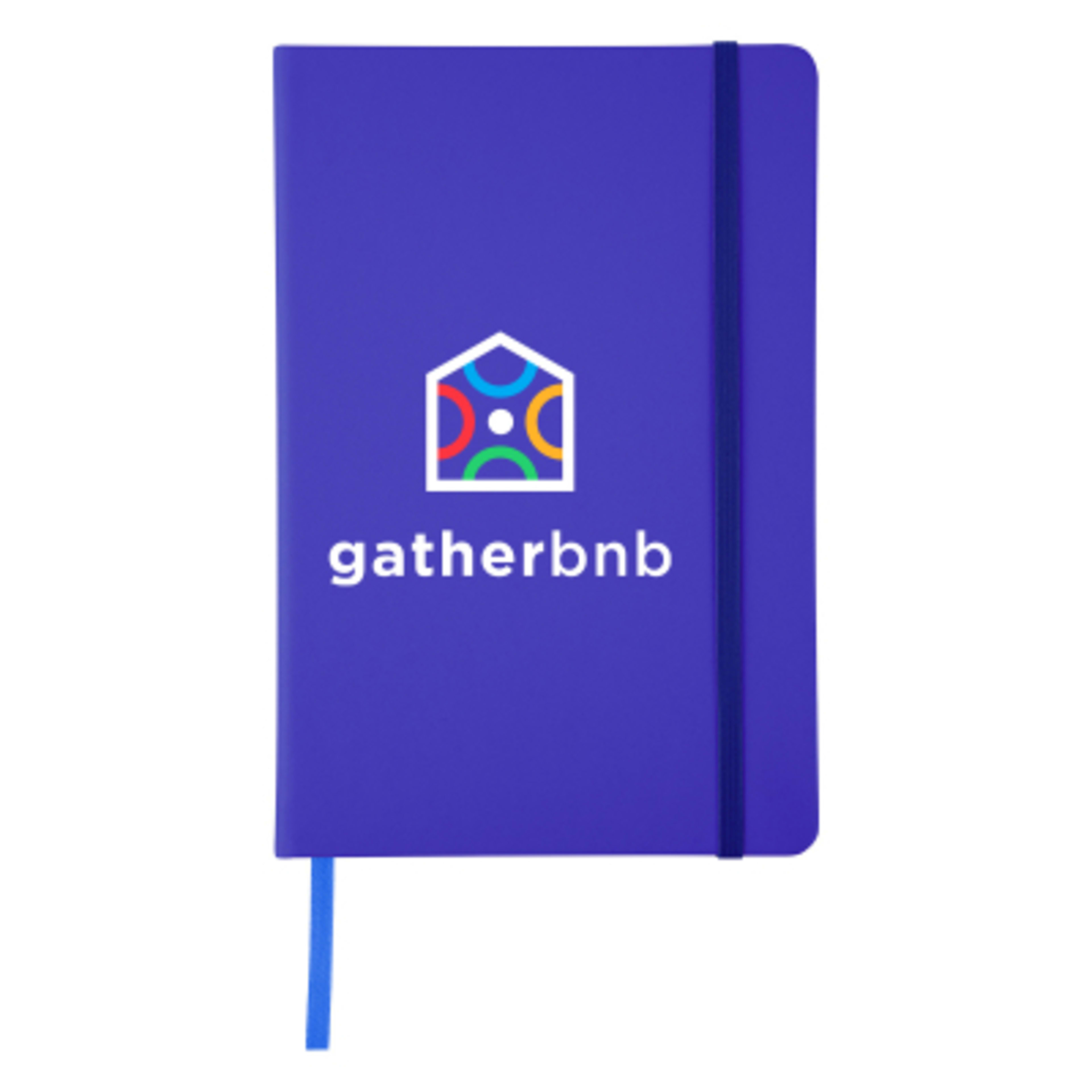 Journal Recycled PU 96 Page with Gusseted Pocket - 5¾ x 8½ in - FSC/Royal - Colorbrite - product view 19