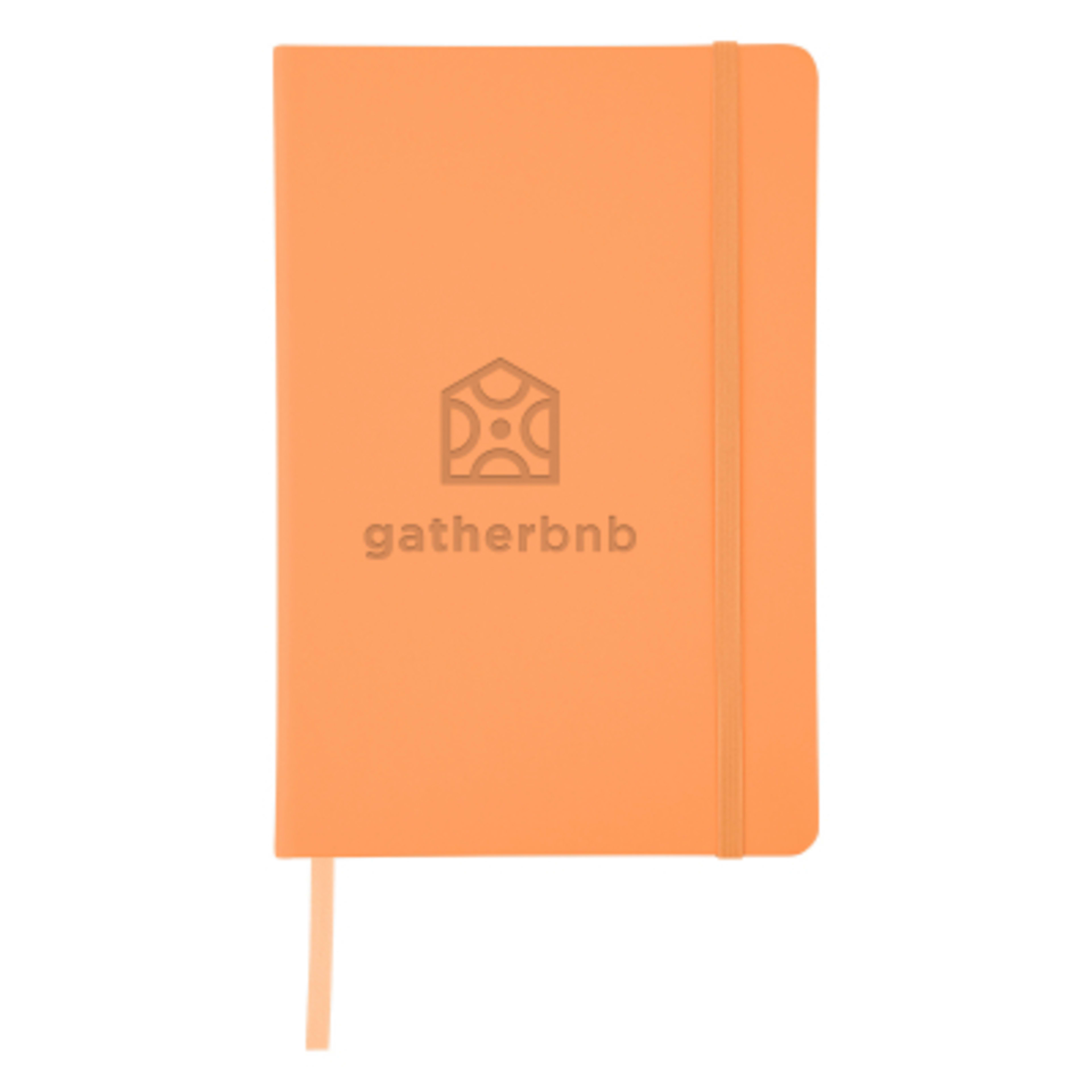 Journal Recycled PU 96 Page with Gusseted Pocket - 5¾ x 8½ in - LTO - Debossed - product view 29