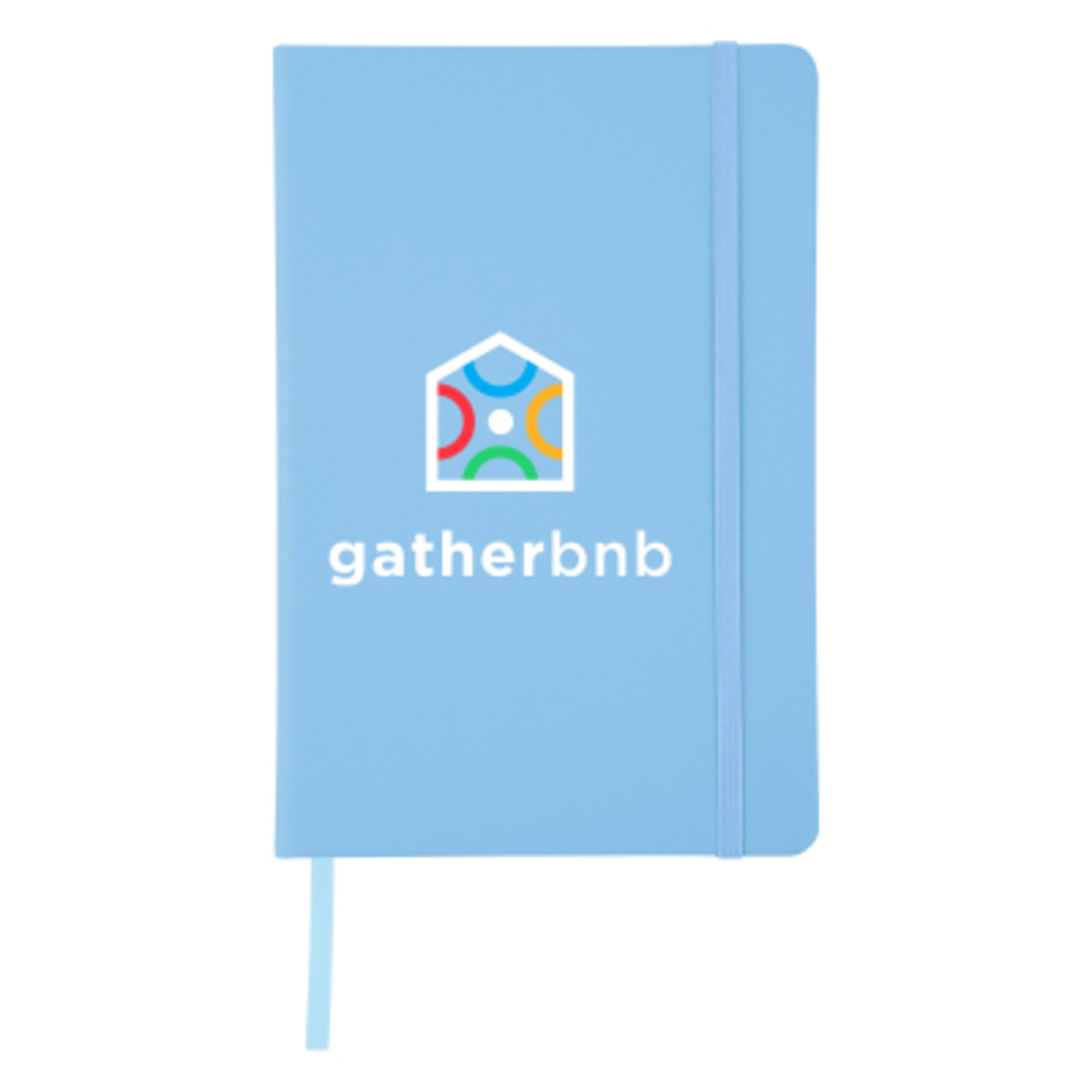 Journal Recycled PU 96 Page with Gusseted Pocket - 5¾ x 8½ in - FSC/LTB - Colorbrite - product view 30