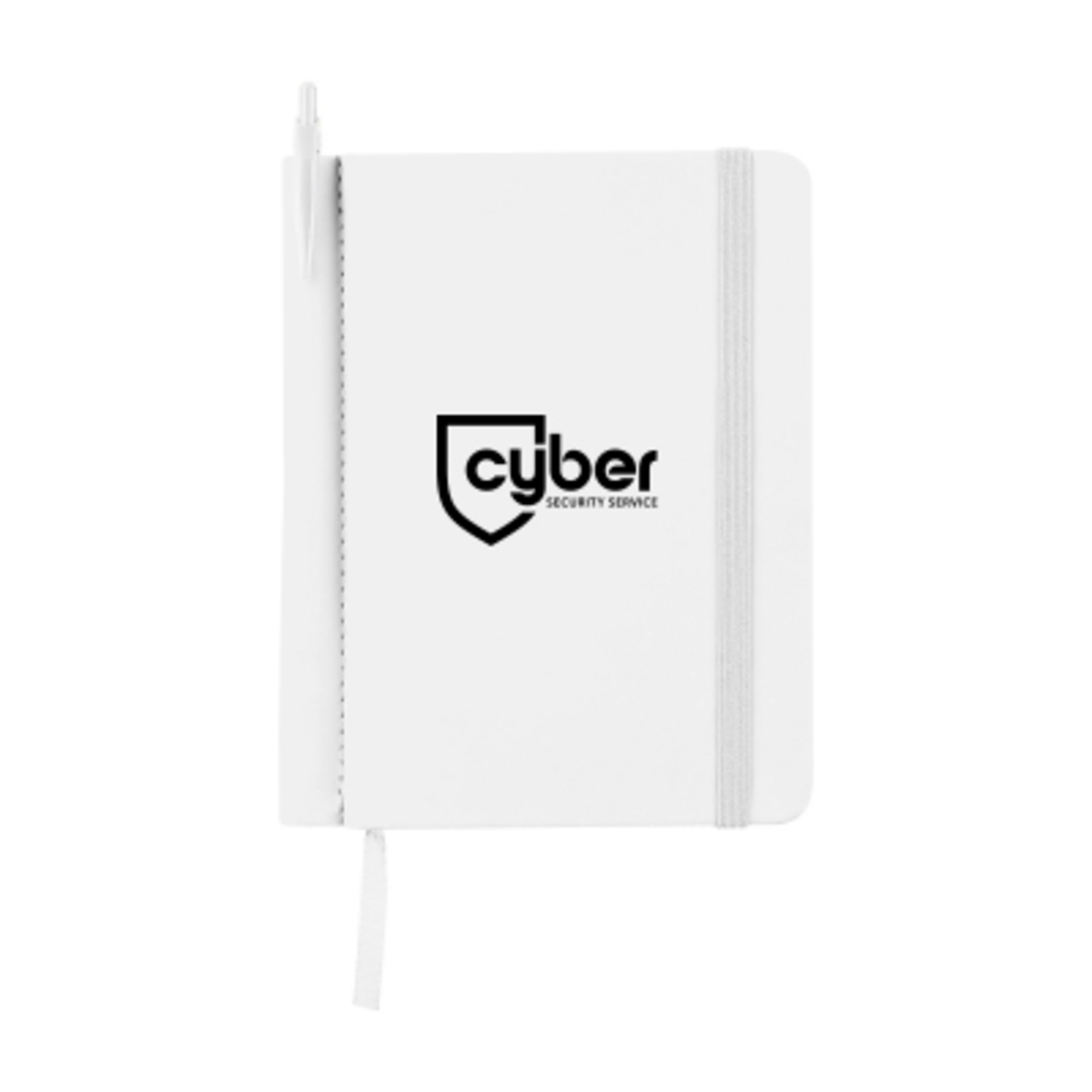 Jotter Recycled PU with Pen and Bookmark - 4 x 6 in - FSC/White - Silkscreen - product view 5