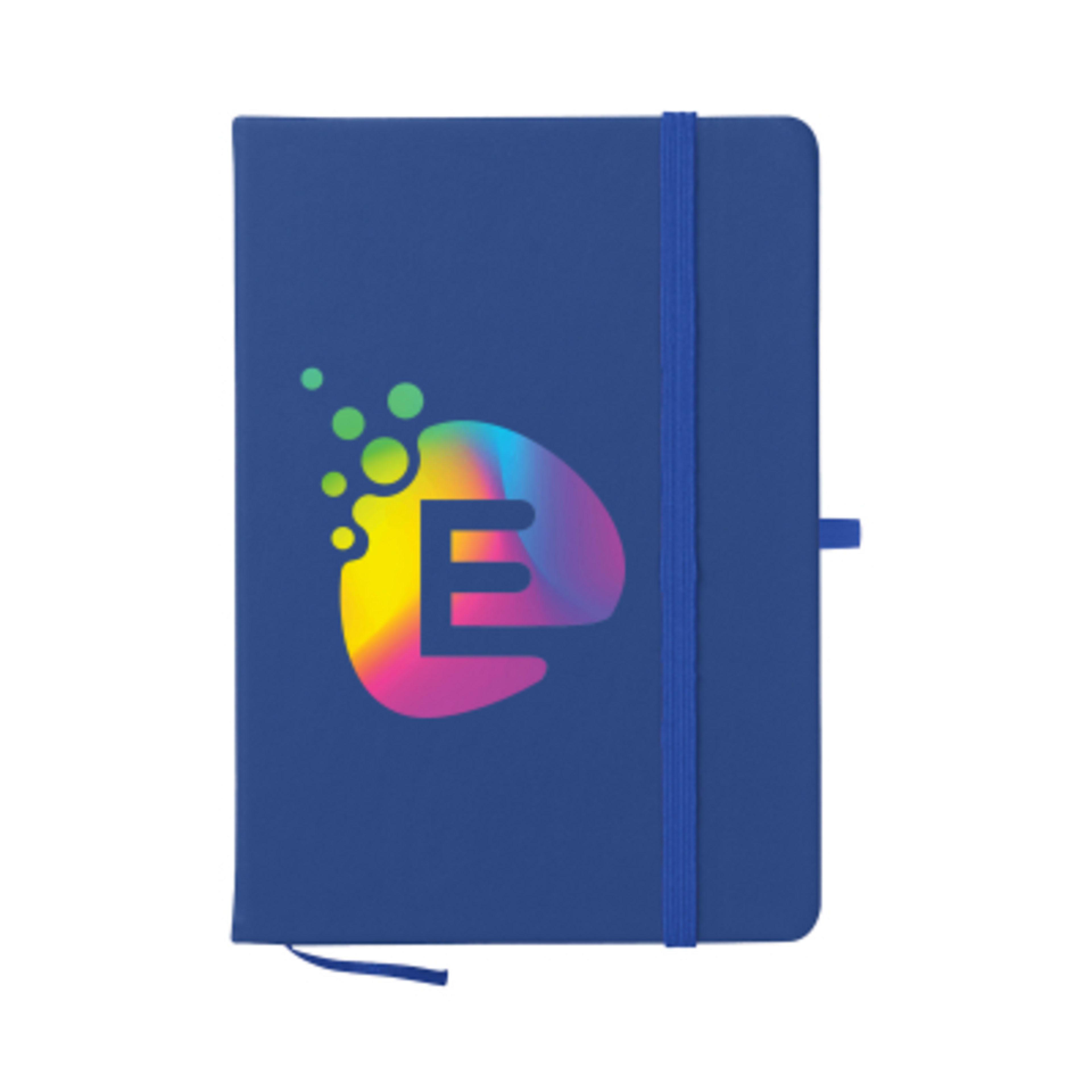 rPET Journal with Recycled Cover - 5 x 7 in - Royal - Digibrite - product view 1