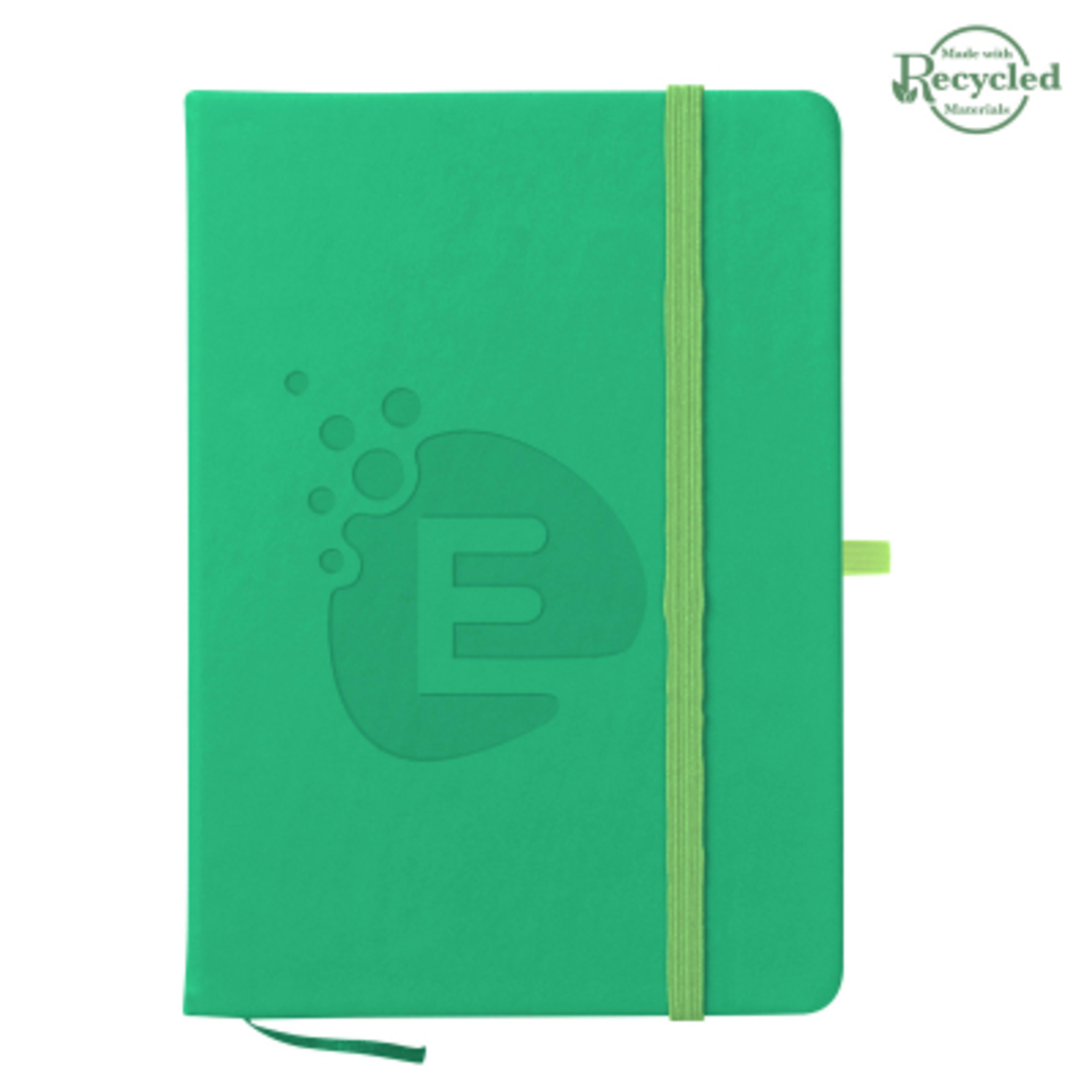 rPET Journal with Recycled Cover - 5 x 7 in - GRK - Deboss - product view 20