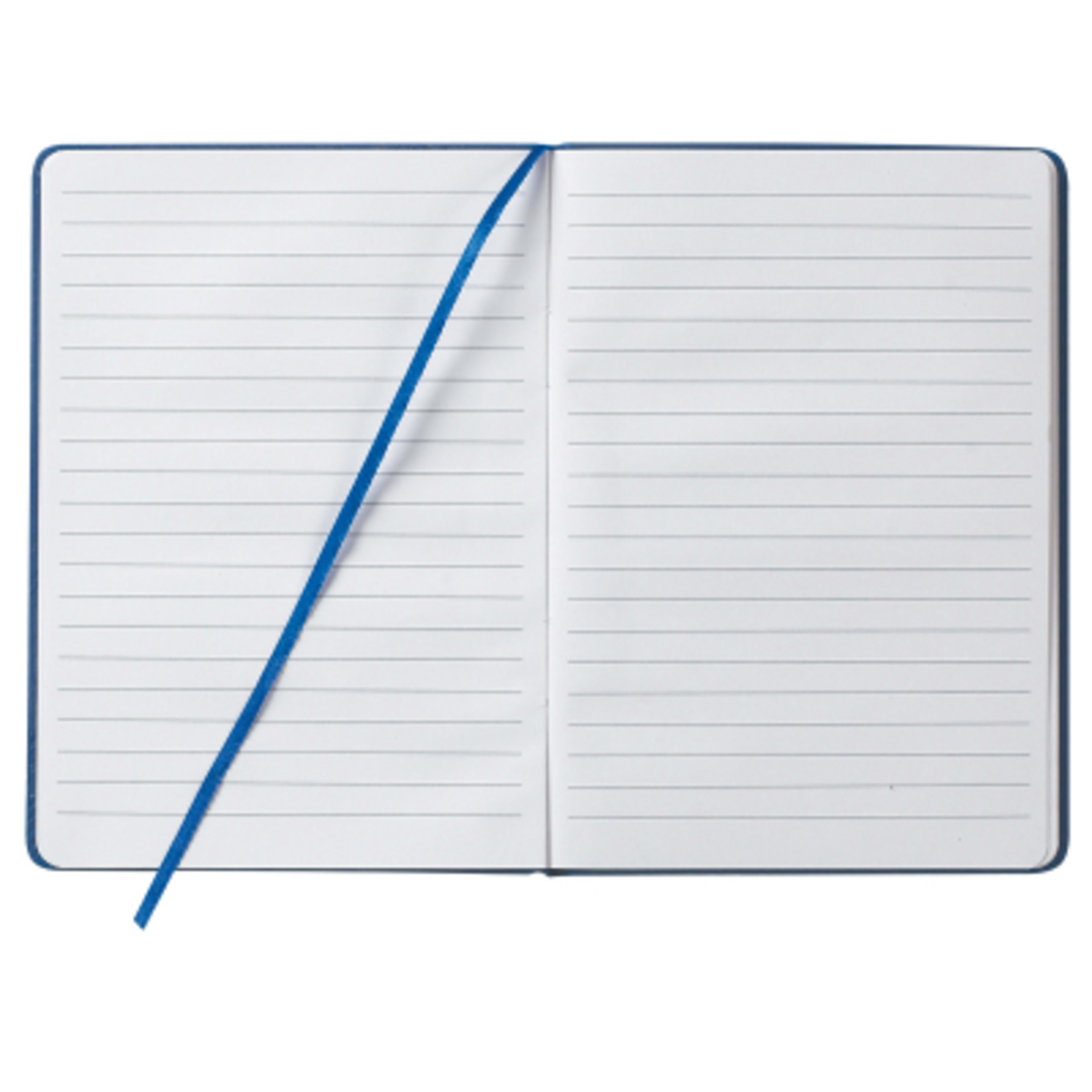 rPET Journal with Recycled Cover - 5 x 7 in - Blue - Open - product view 28