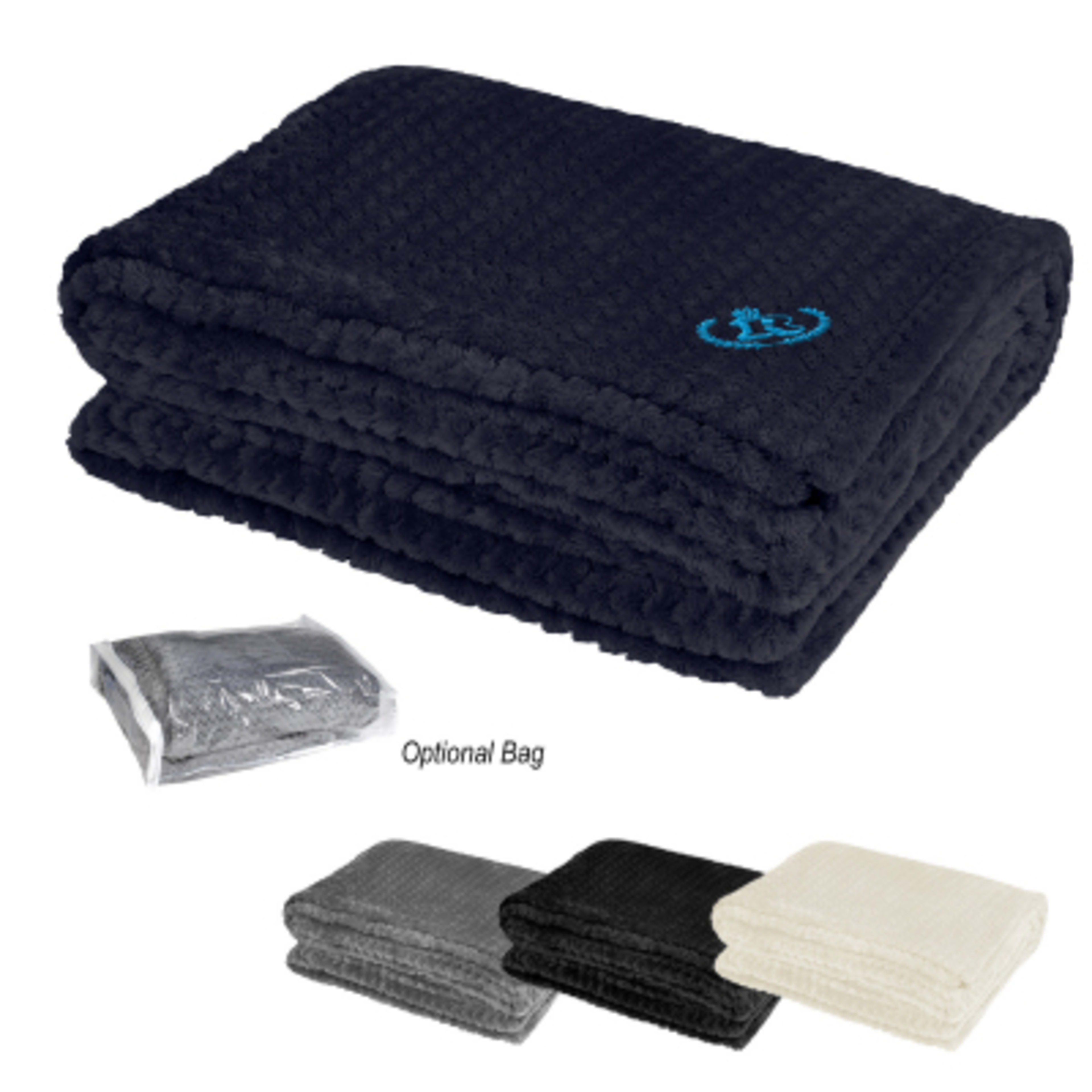 Plush Blanket Polyester Super Soft - 55 x 60 in - Group Shot - product view 3