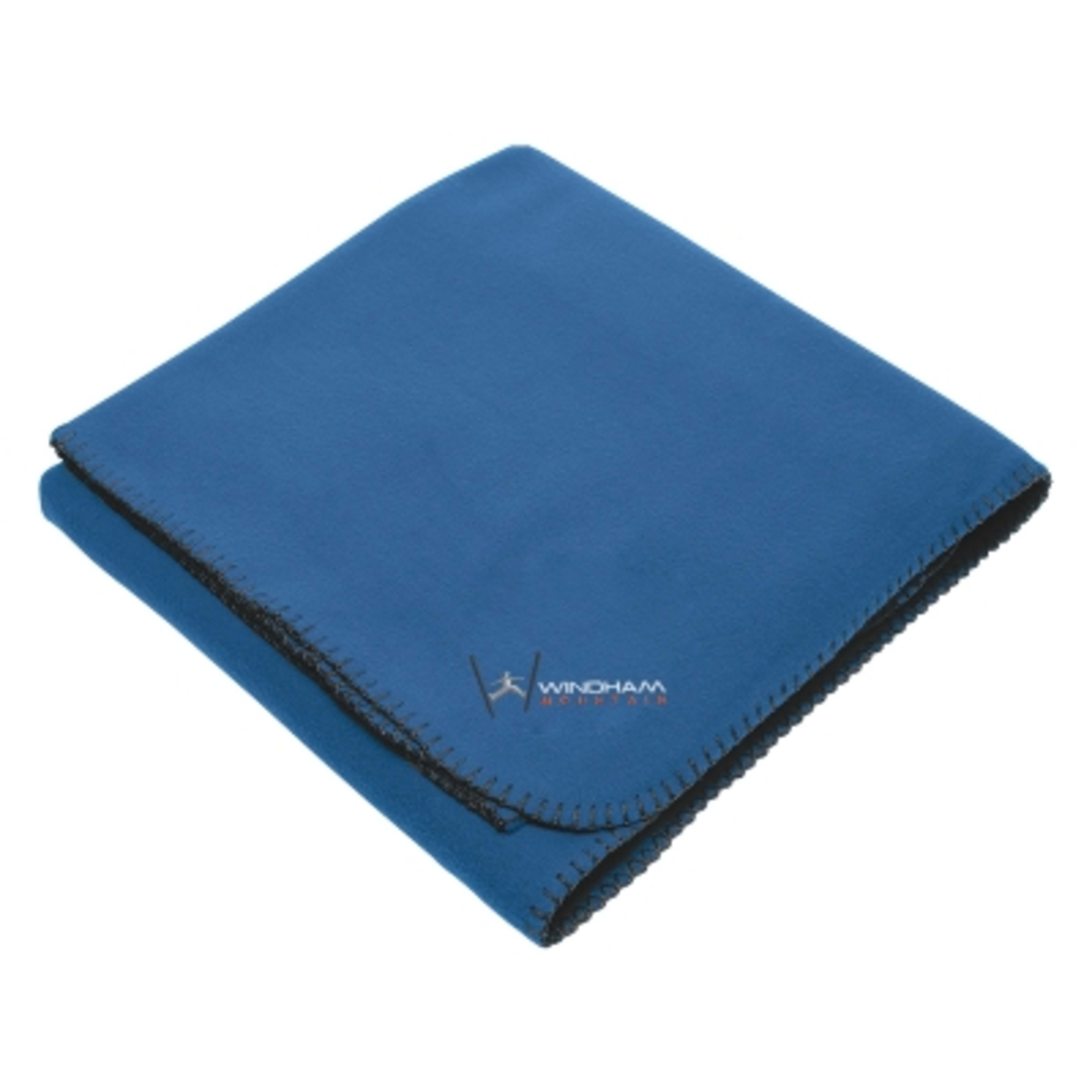 Stadium Blanket Fleece Brushed Polyester - 60 x 50 in - Royal - Embroidery - product view 1