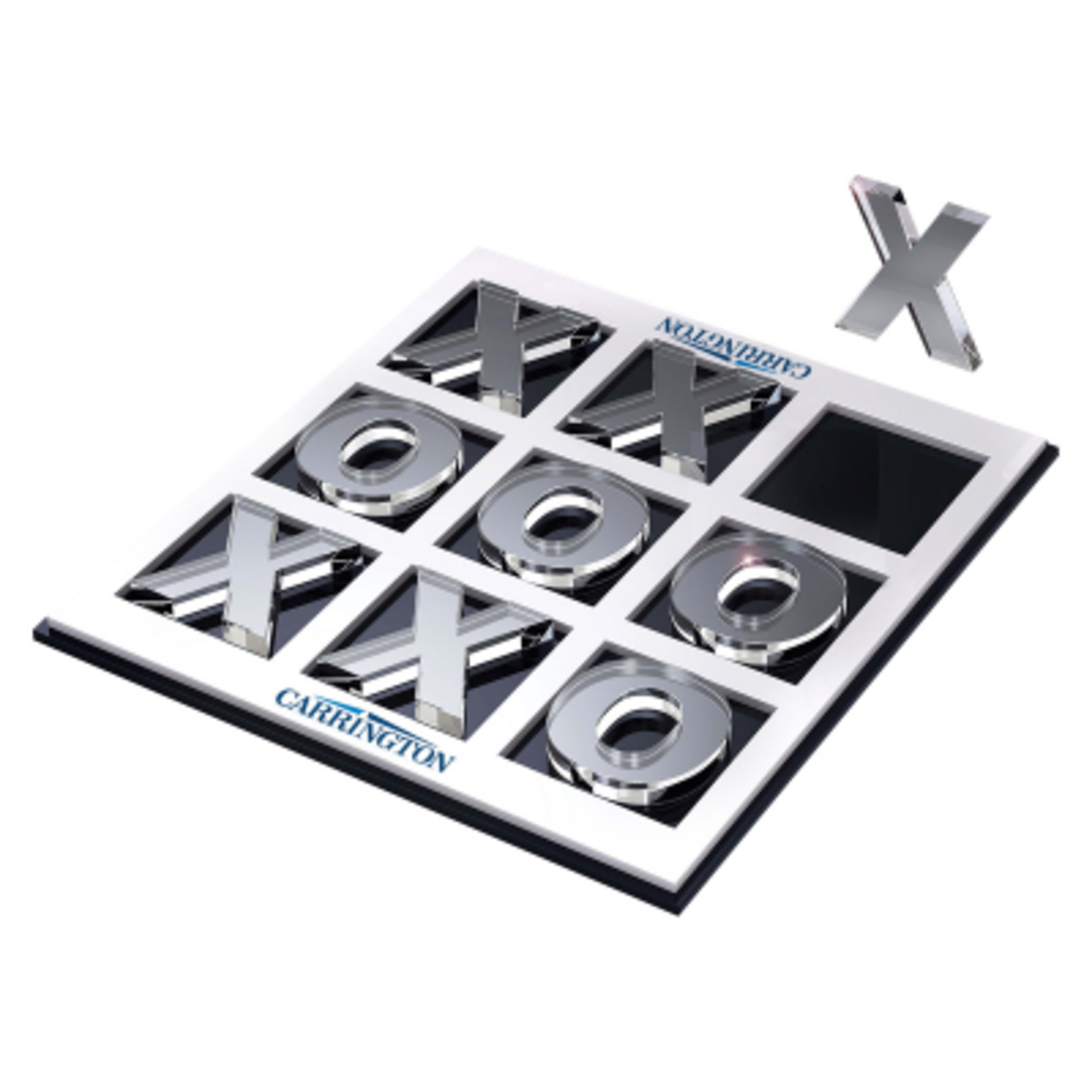 Tic-Tac-Toe Acrylic Game with Game Pieces - 8.25 x 7.75 x 0.5 in - Group Shot - product view 1