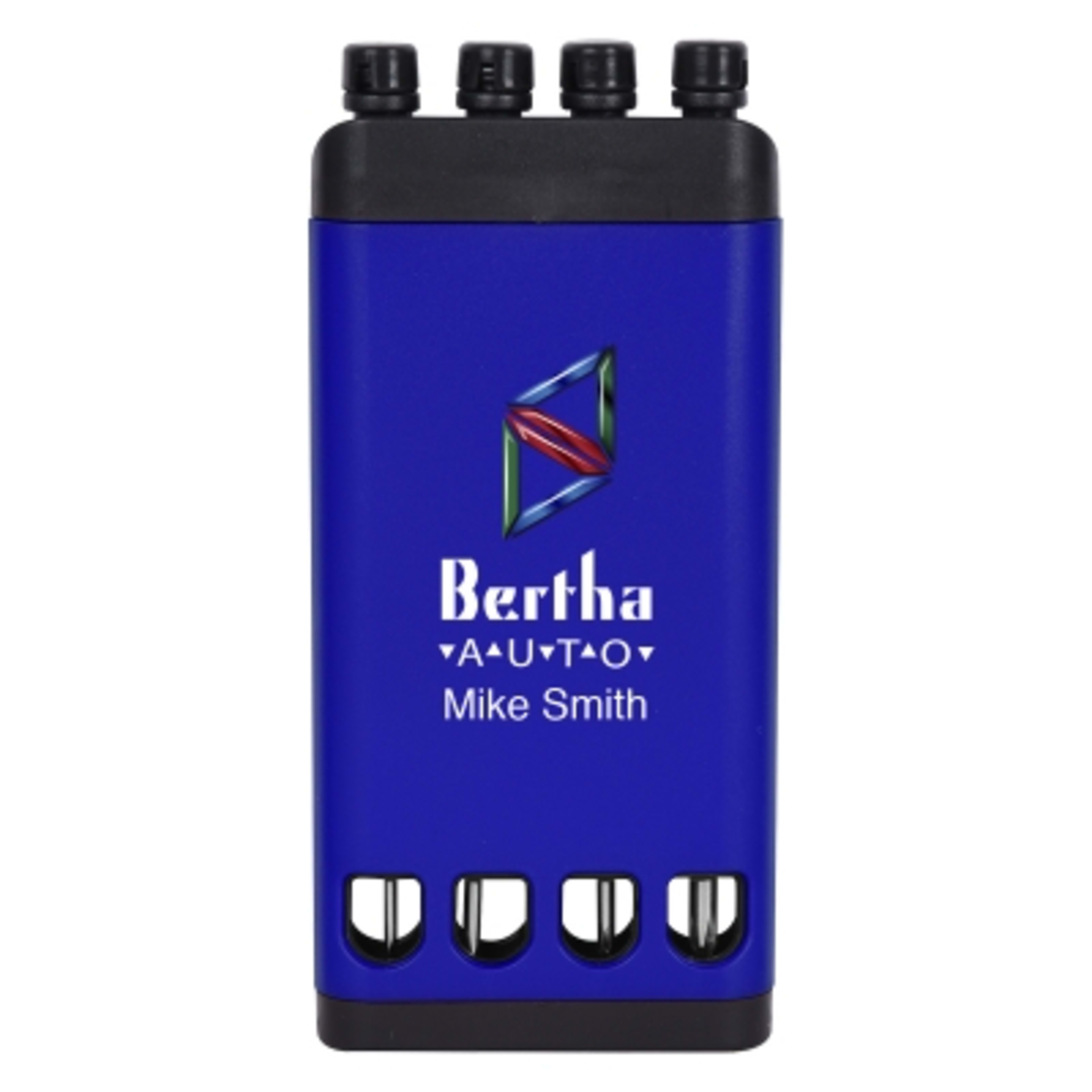 Mini Screwdriver Set 4-Piece Tool Kit - 4 in - Blue - Personalization Digibrite - product view 4