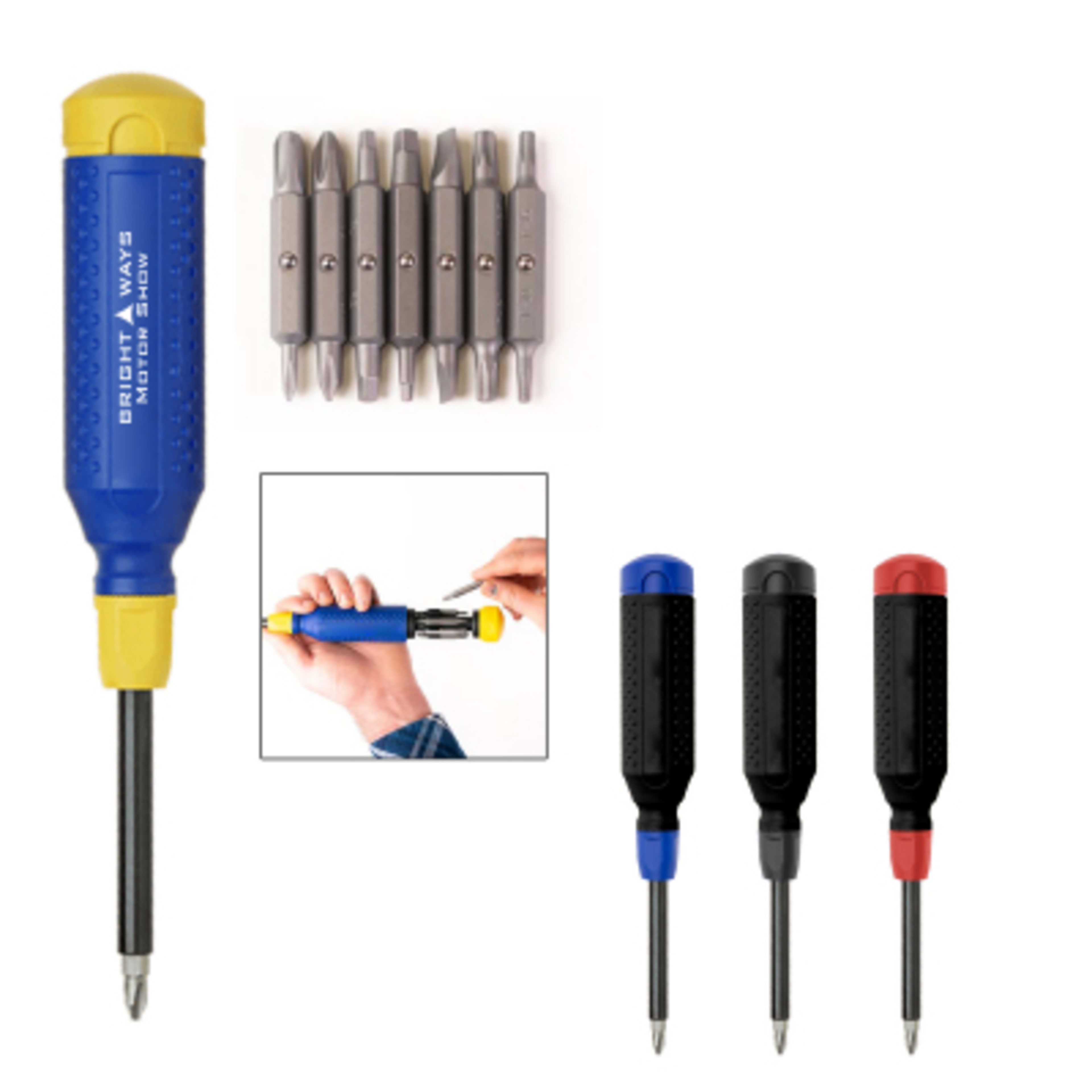 Multi-Bit Screwdriver 15-in-1 S2 Steel - 8.74 in - Group Shot - product view 2