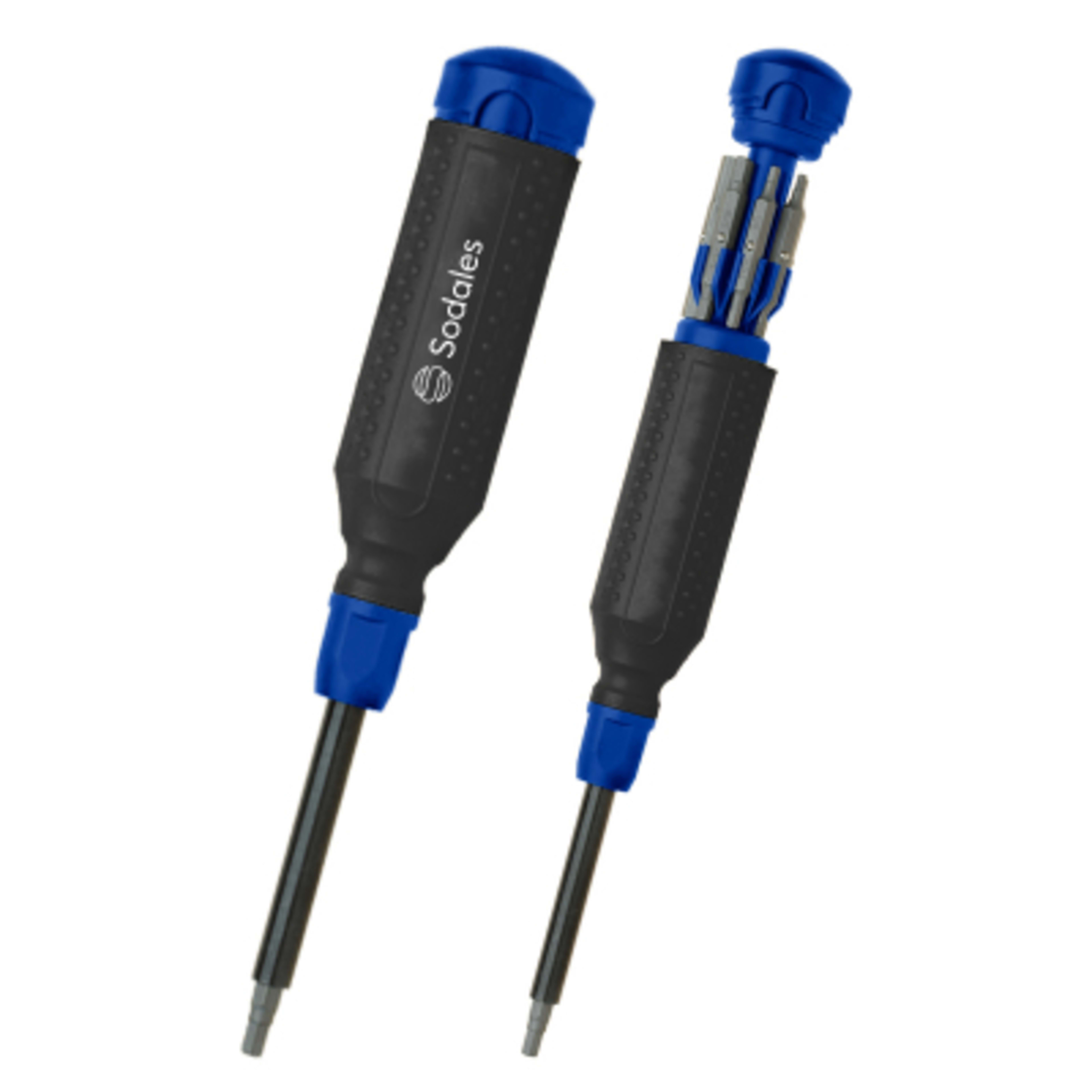 Multi-Bit Screwdriver Hex 15-in-1 S2 Steel - 8.12 in - Black/Blue - Printed - product view 1