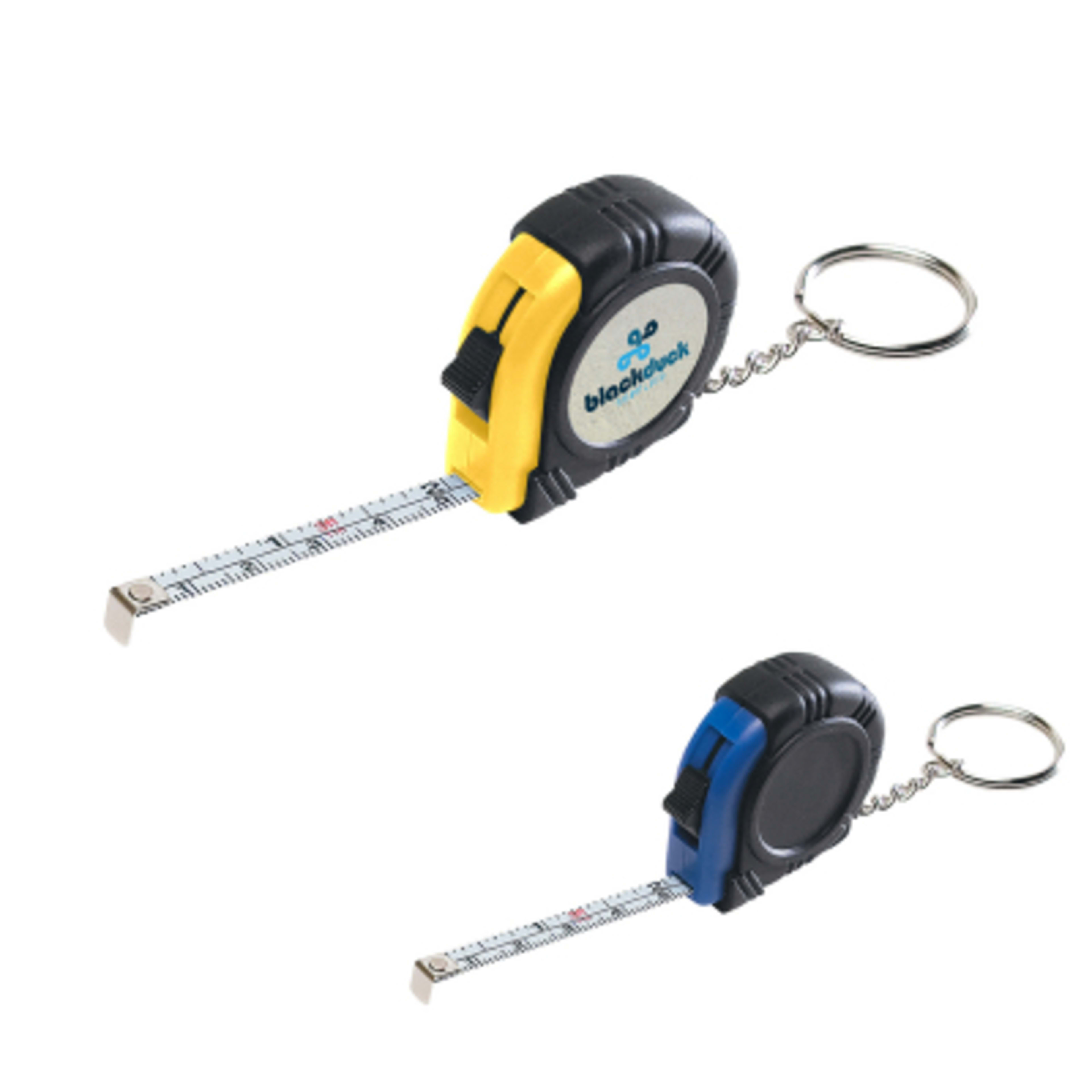 Tape Measure Key Tag Rubber 39 Inch Steel - 1.5 in - Group Shot - product view 2